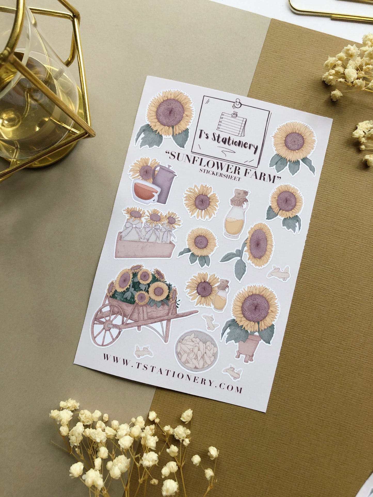 "Sunflower Farm"  Sticker Sheet