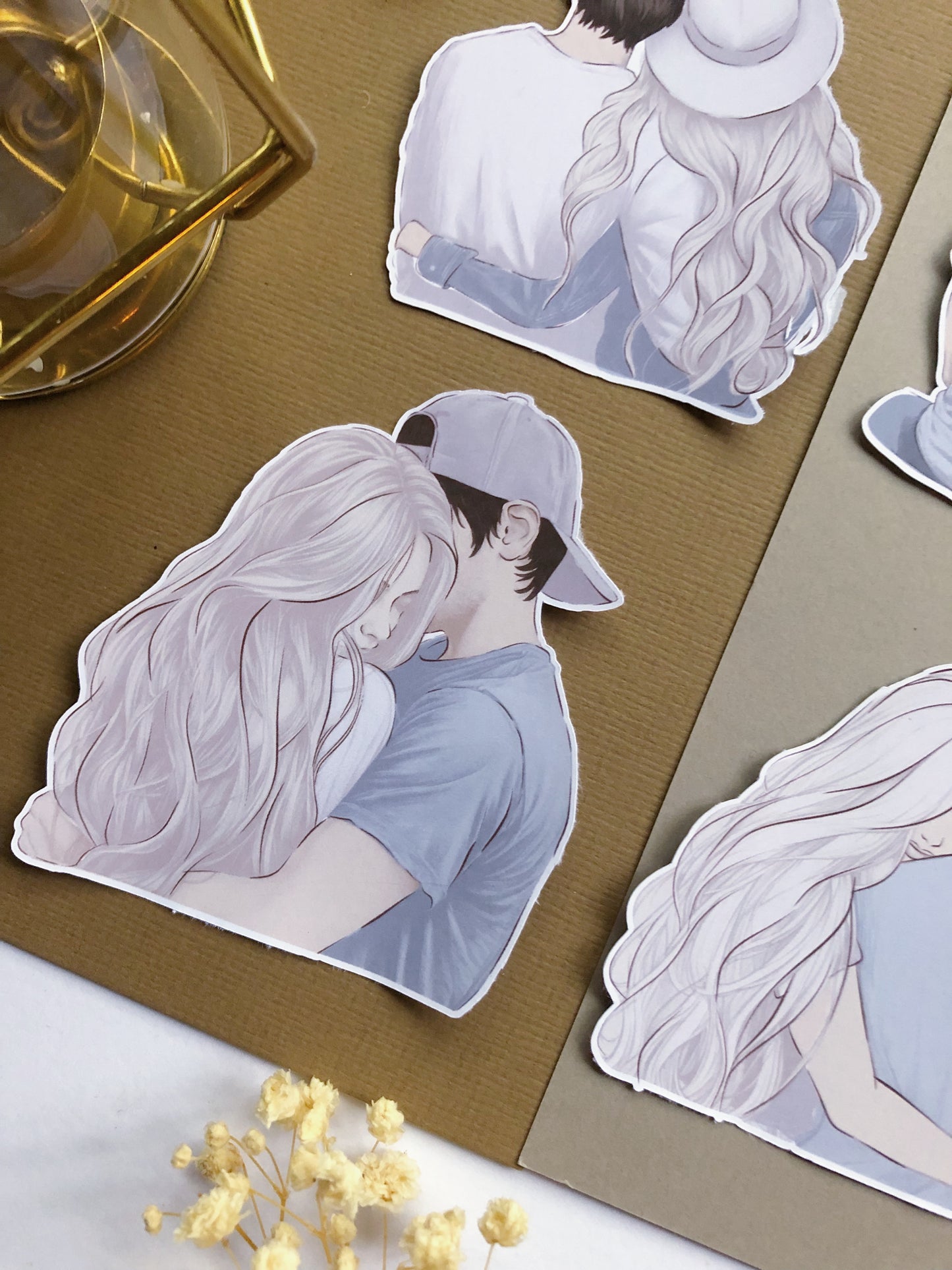 "Couple Die Cuts" Sticker Bag