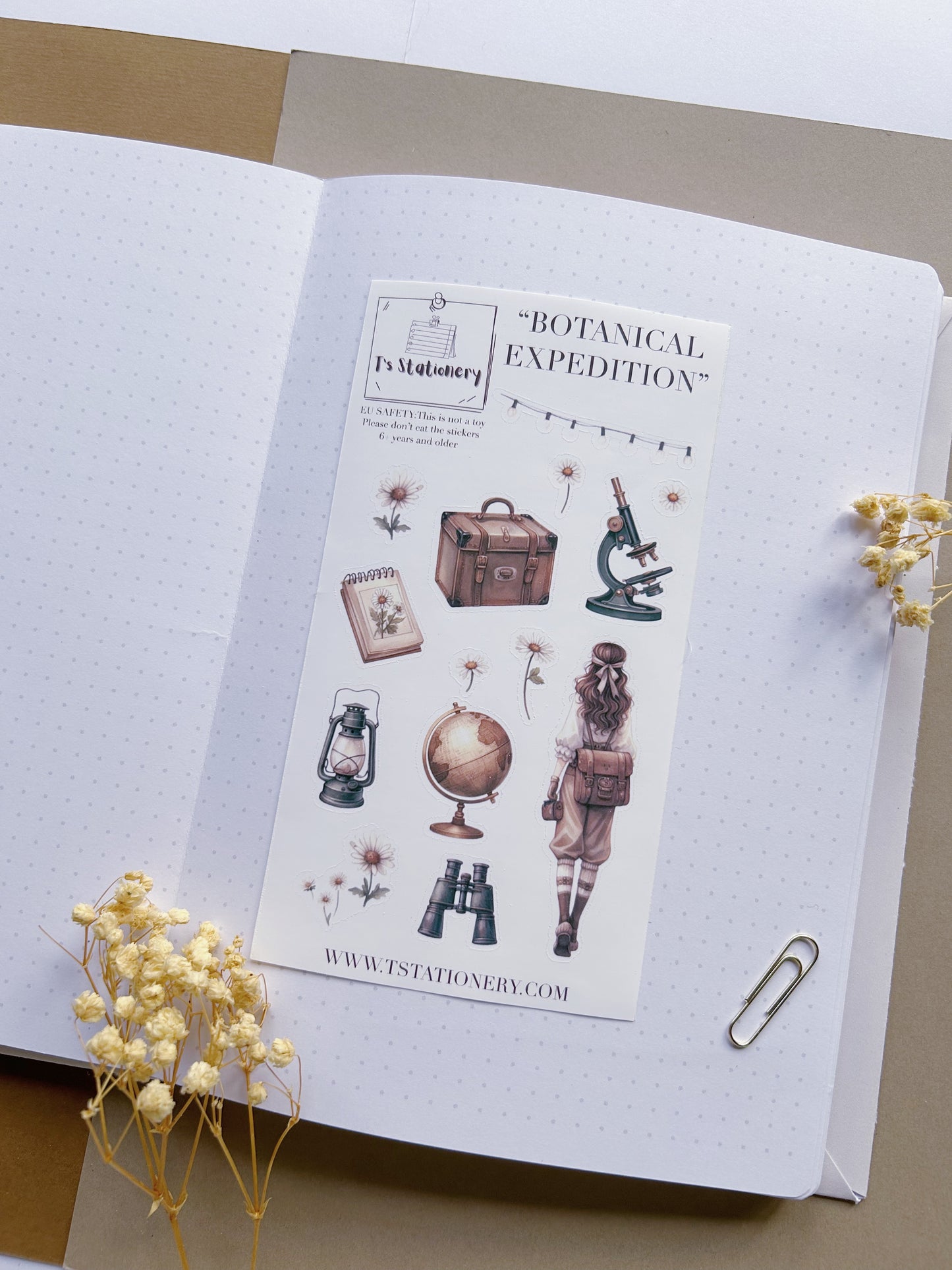 "Botanical Expedition"  Sticker Sheet