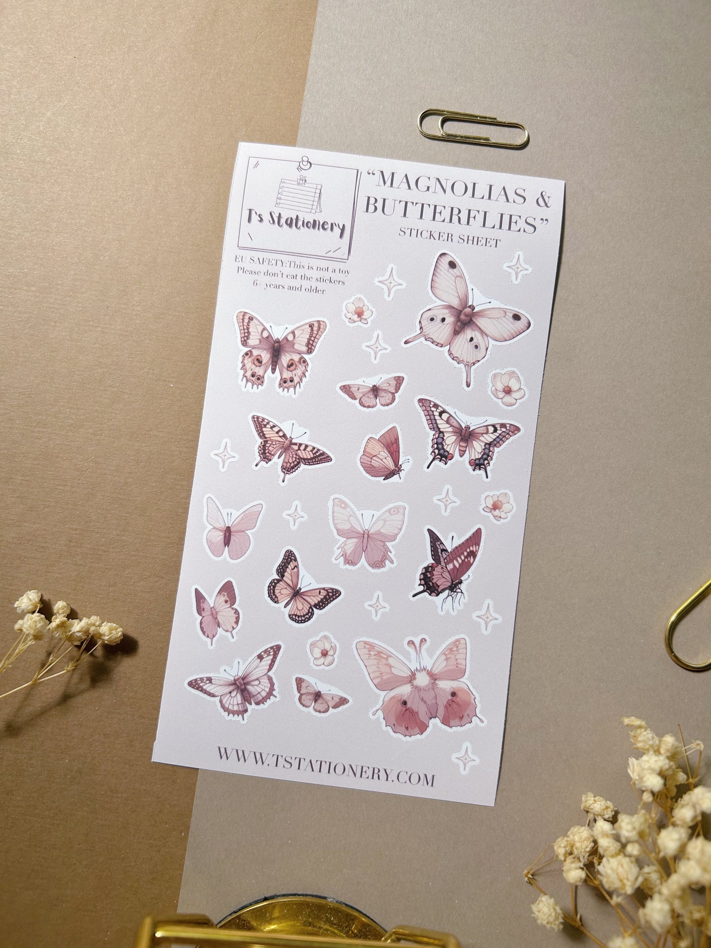 "Spring Sticker Set Of 3"