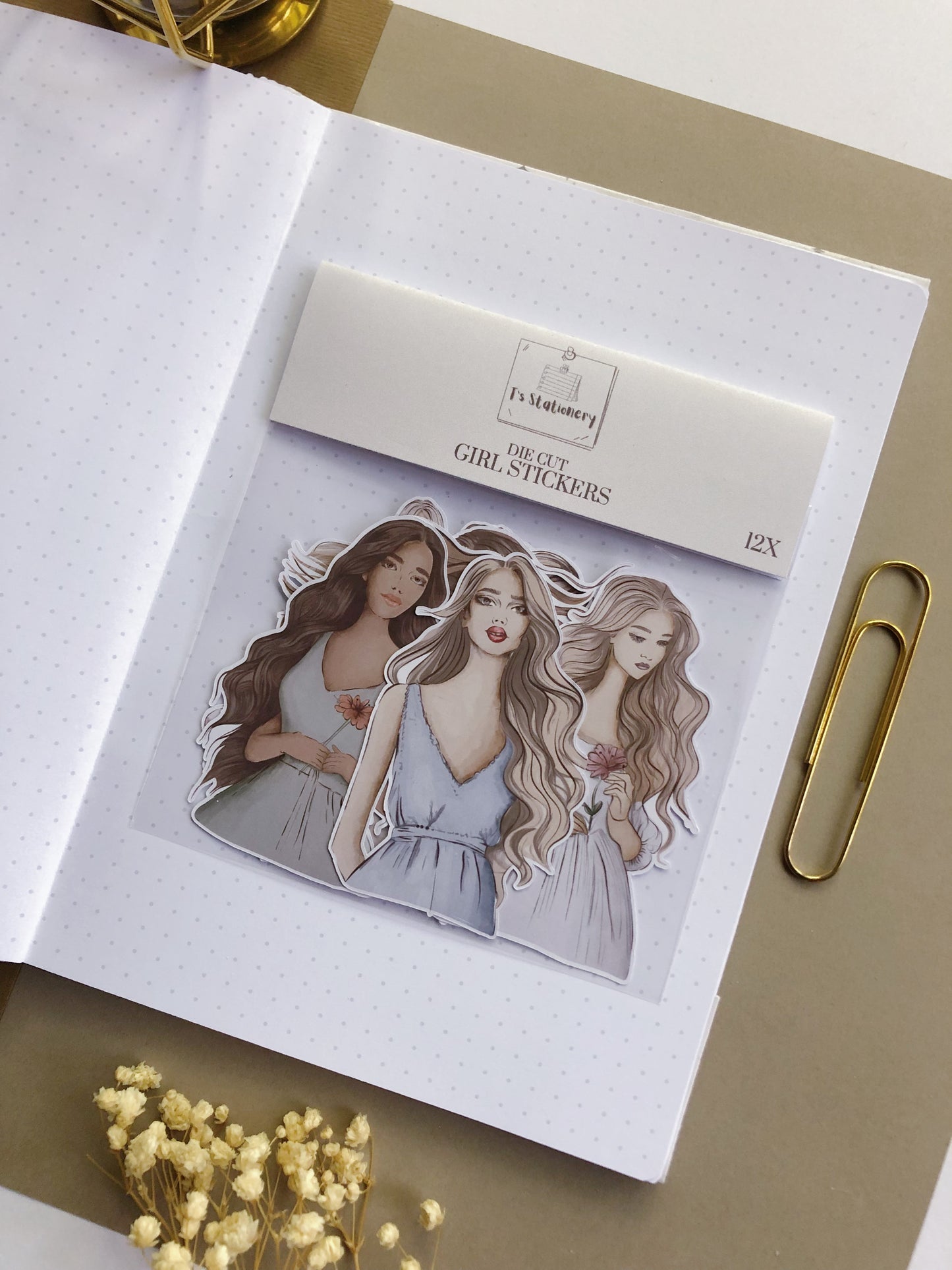 "Pastel Girls" Sticker Bag