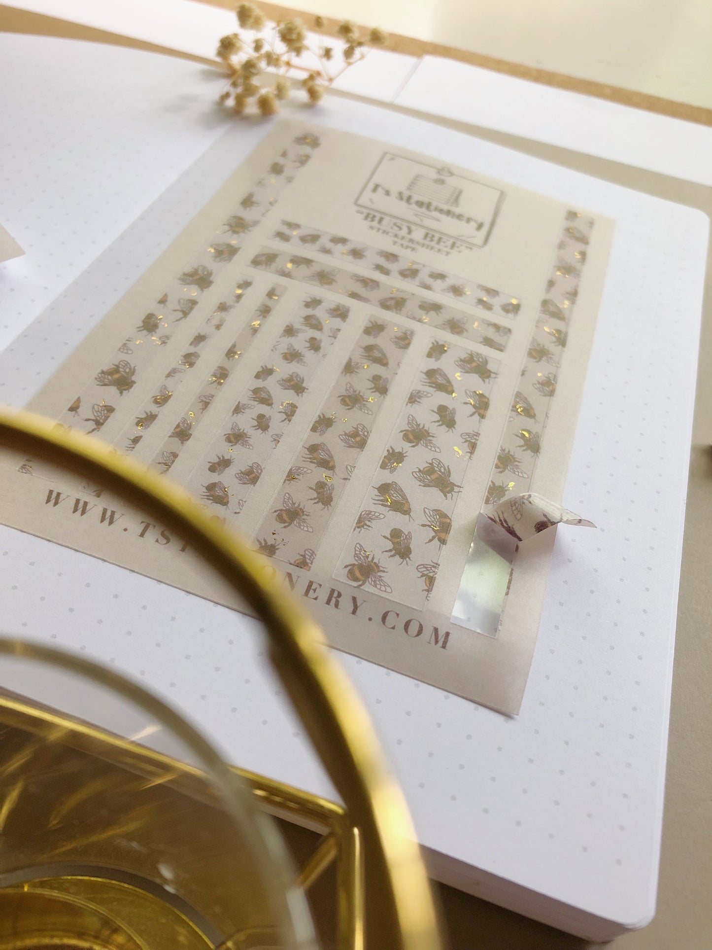 "Busy Bee" Sticker Sheet Tape (WASHI)