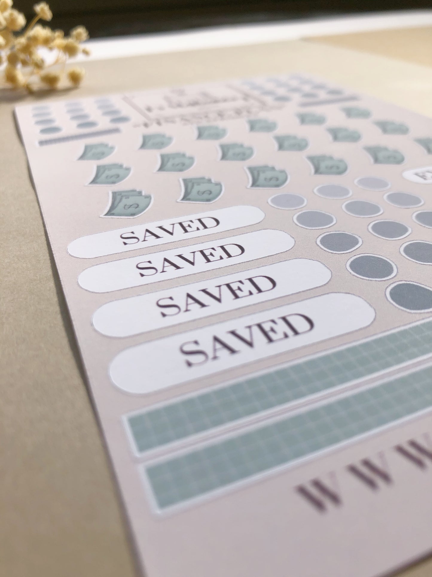 "Financial Plan" Sticker Sheet
