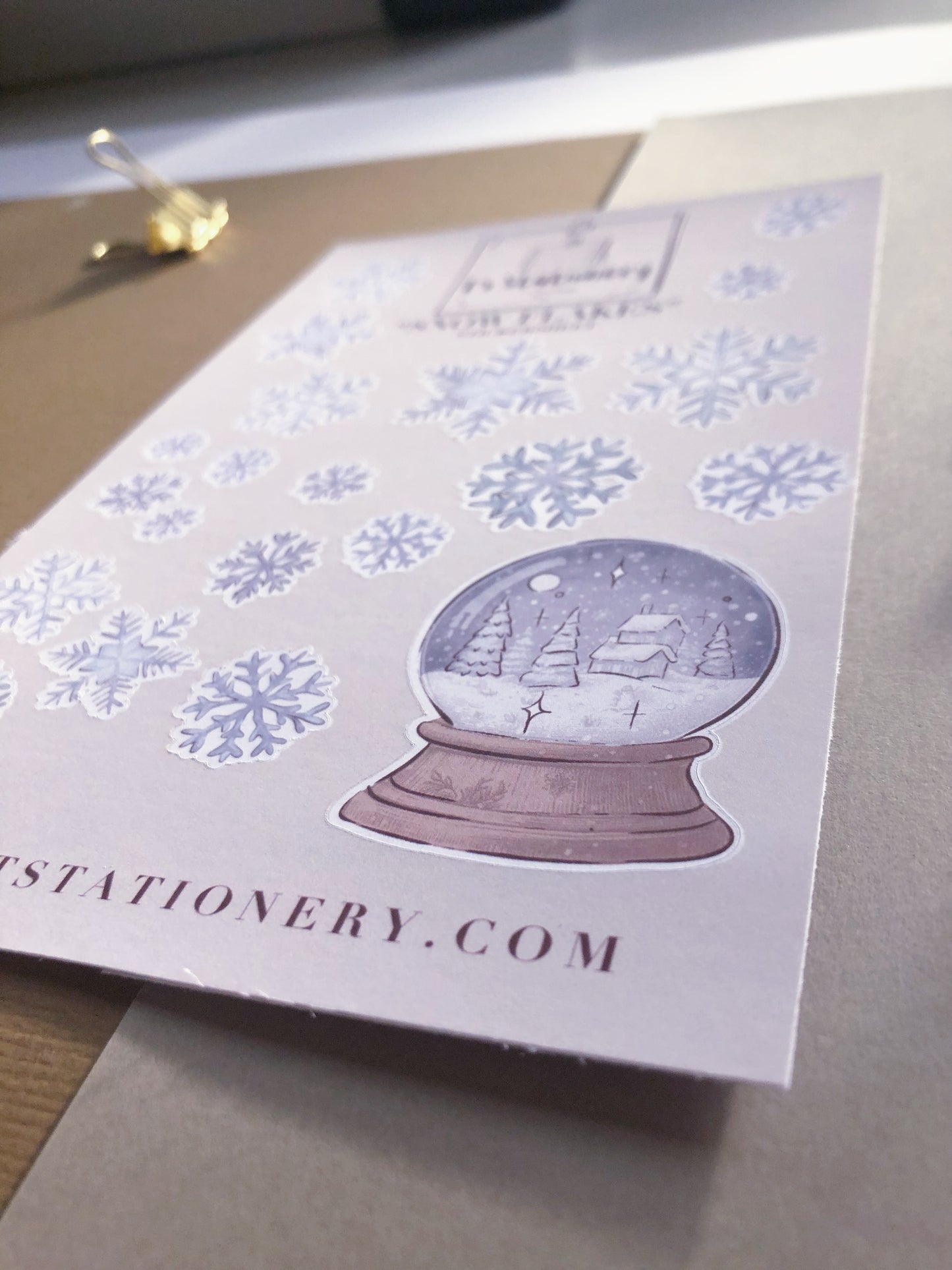 "Snowflakes"  Sticker Sheet