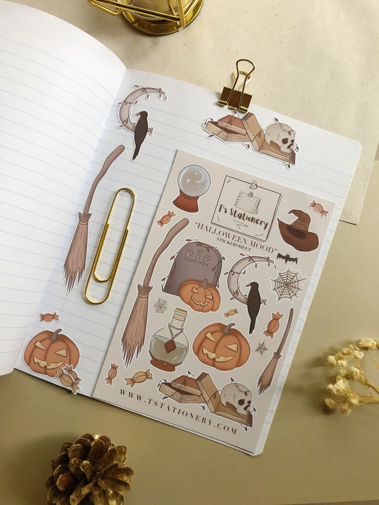 "Halloween Mood"  Sticker Sheet