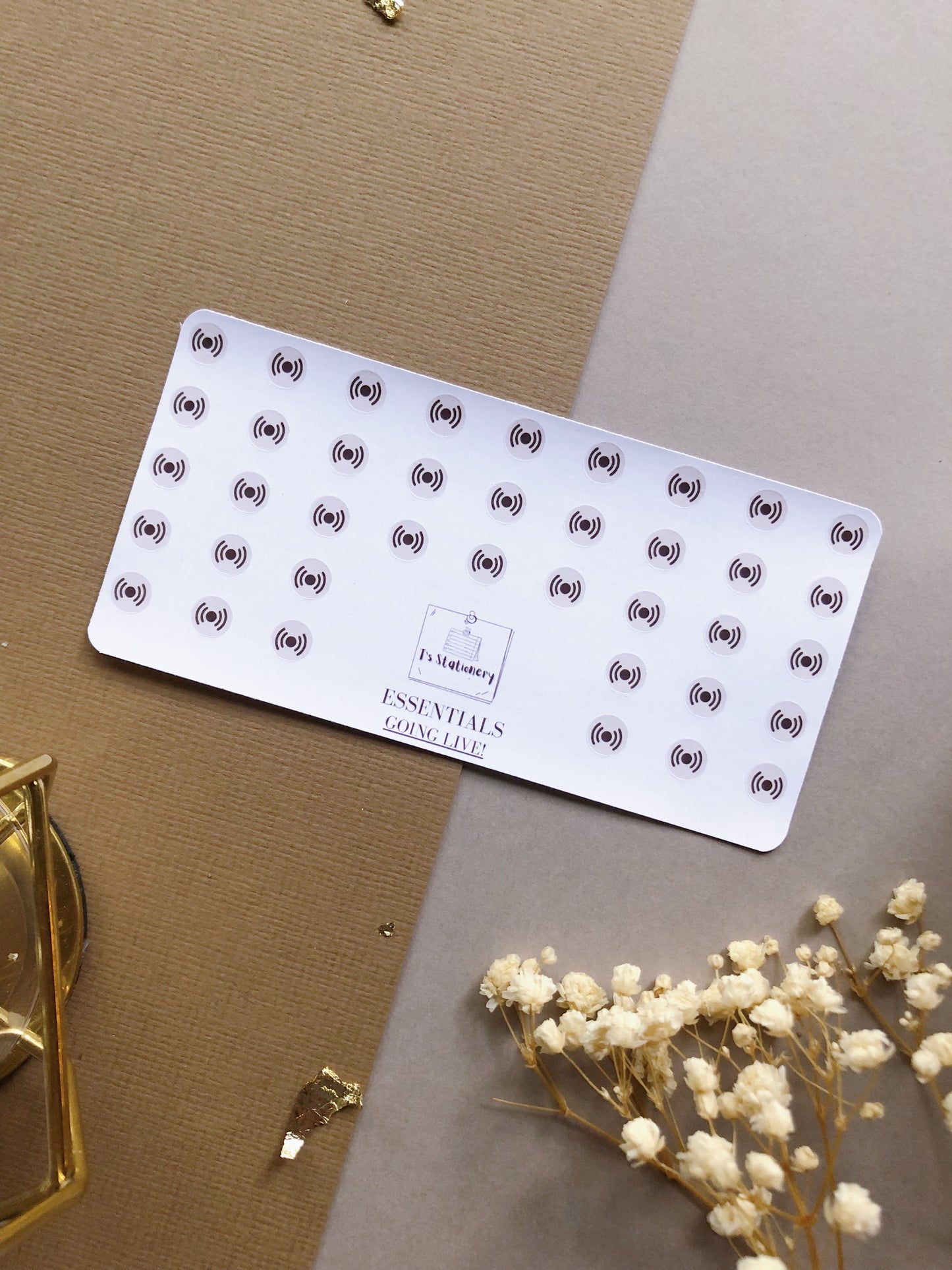 Live On Socials Icons Sticker Sheet