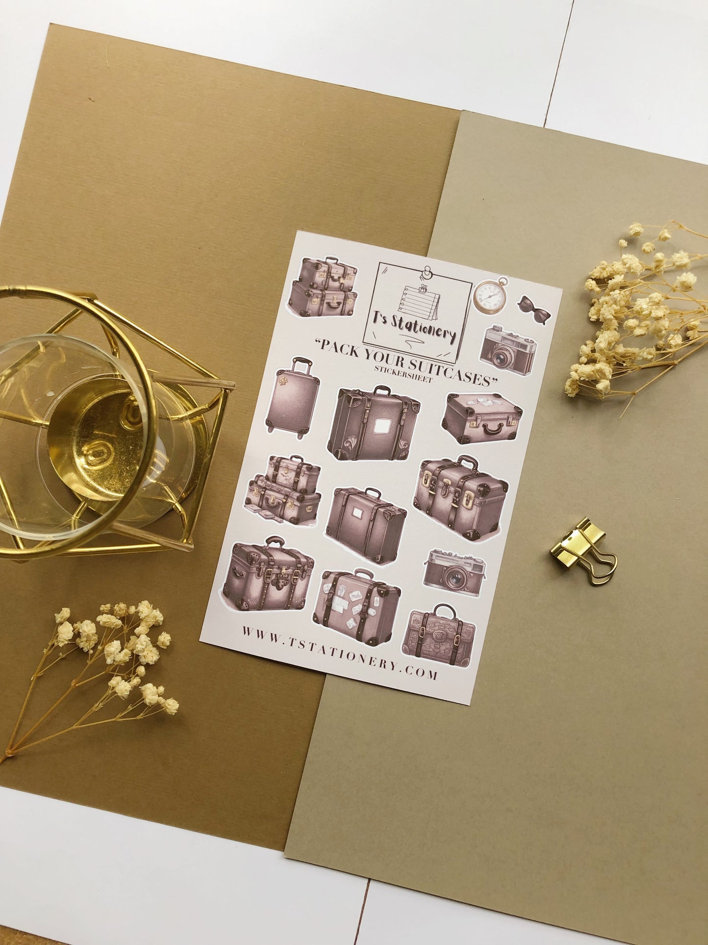 "Pack Your Suitcases" Sticker Sheet