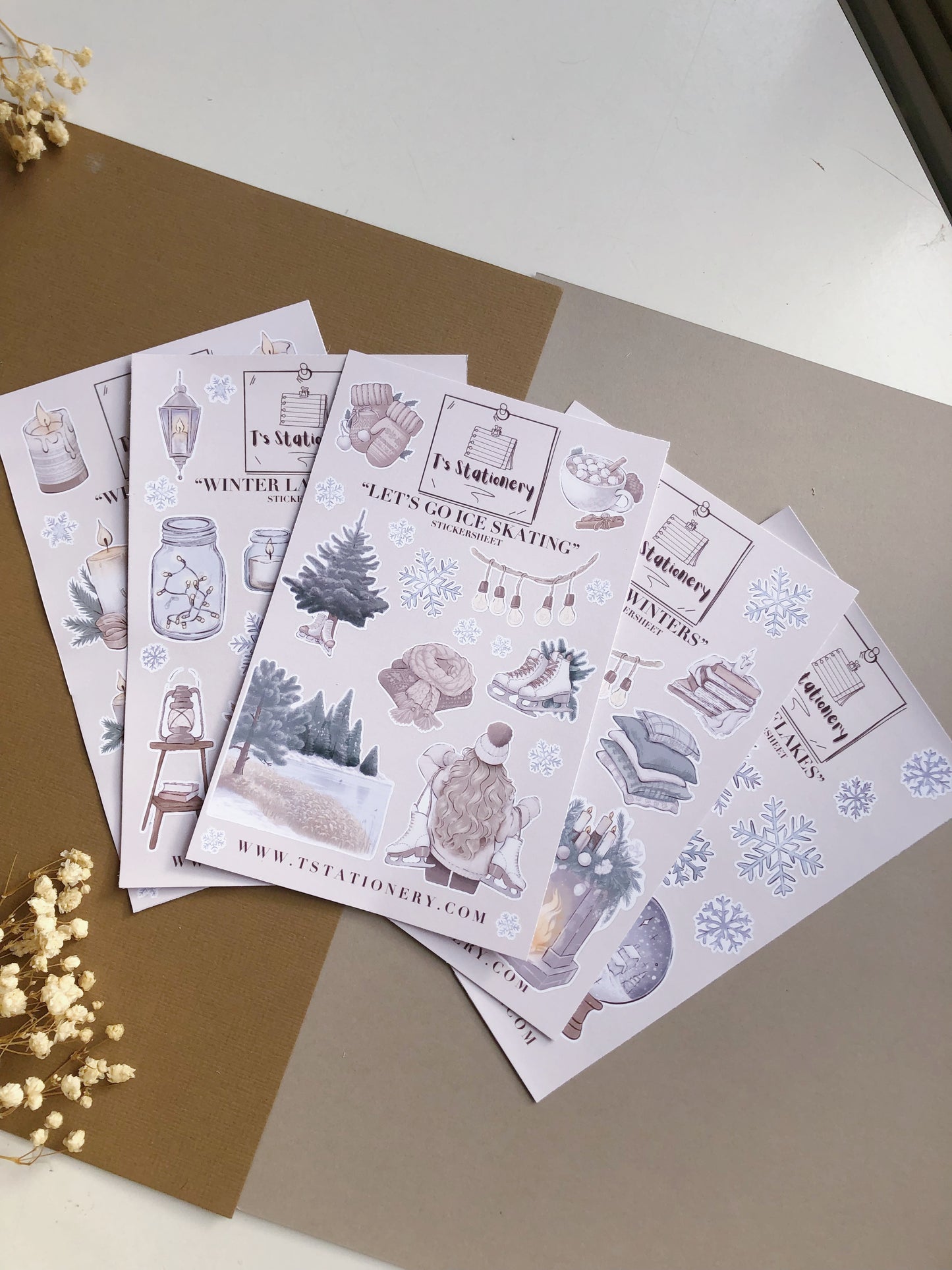 "Winter Sticker Set Of 5 - 2023"