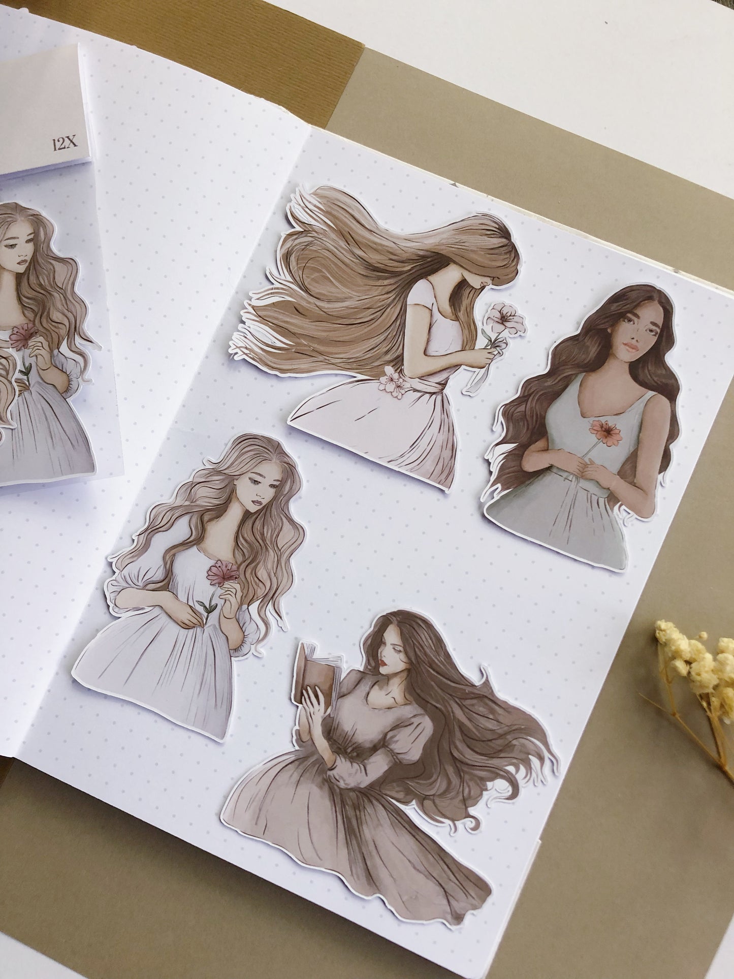 "Pastel Girls" Sticker Bag