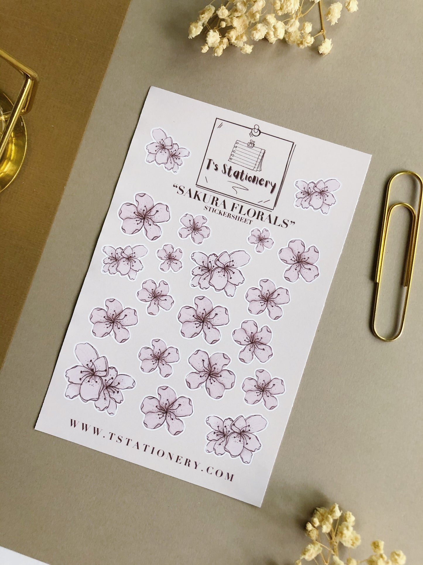 "Sakura Florals" Sticker Sheet