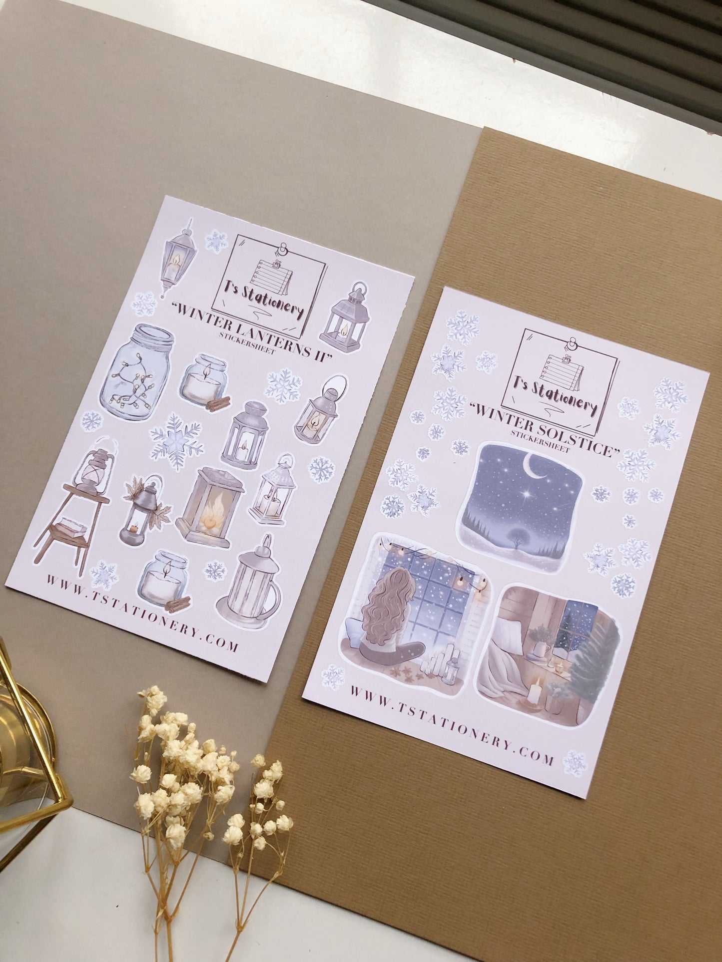 "Winter Forest Sticker Set Of 10"