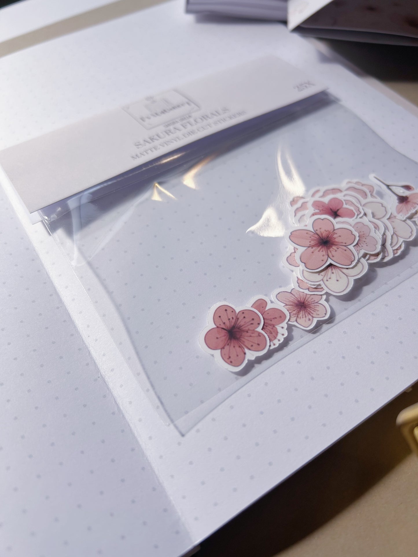 25pcs "Sakura Dream" Sakura Floral Die Cut Sticker Pack