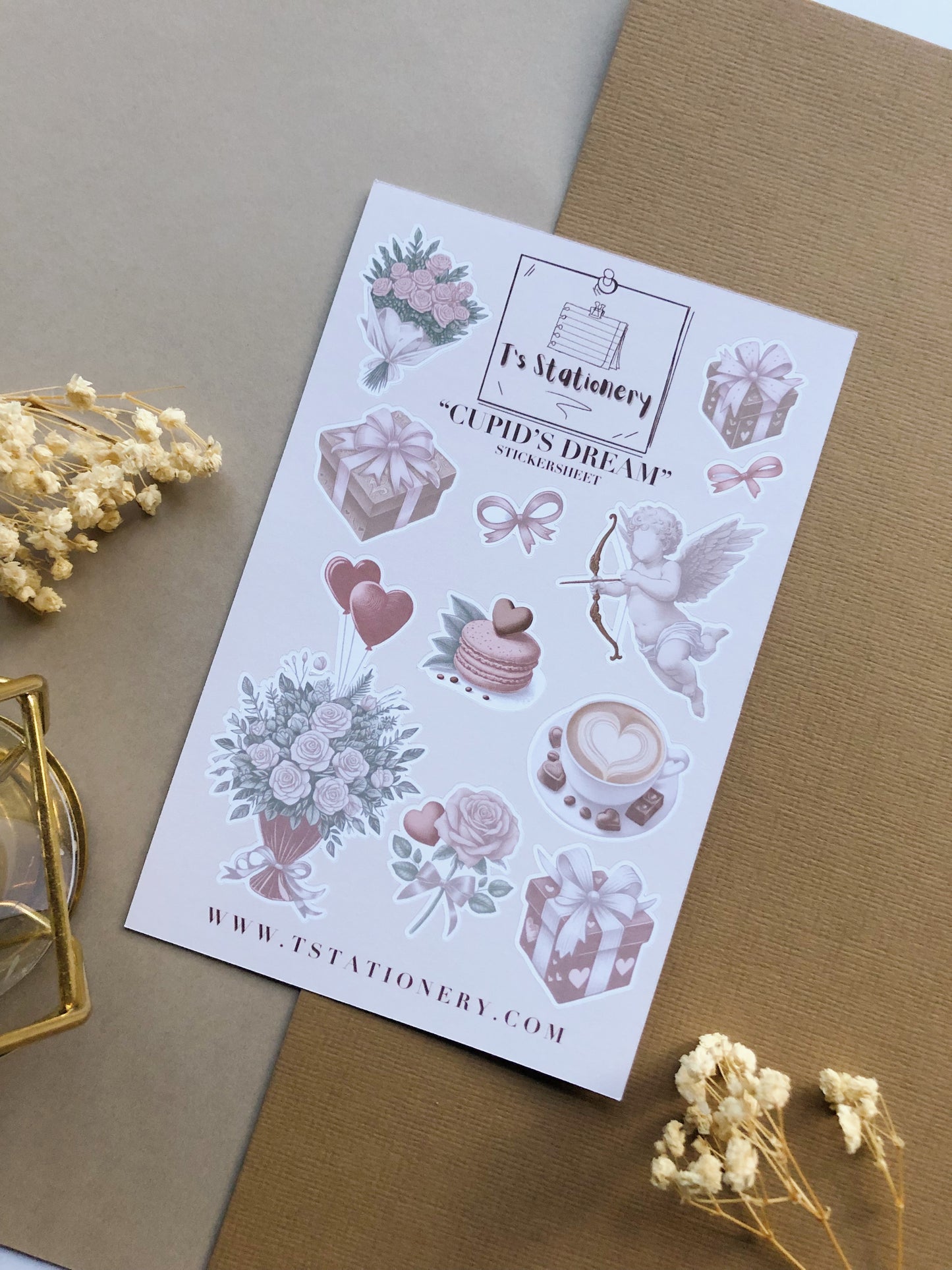 "Cupid's Dream" Sticker Sheet