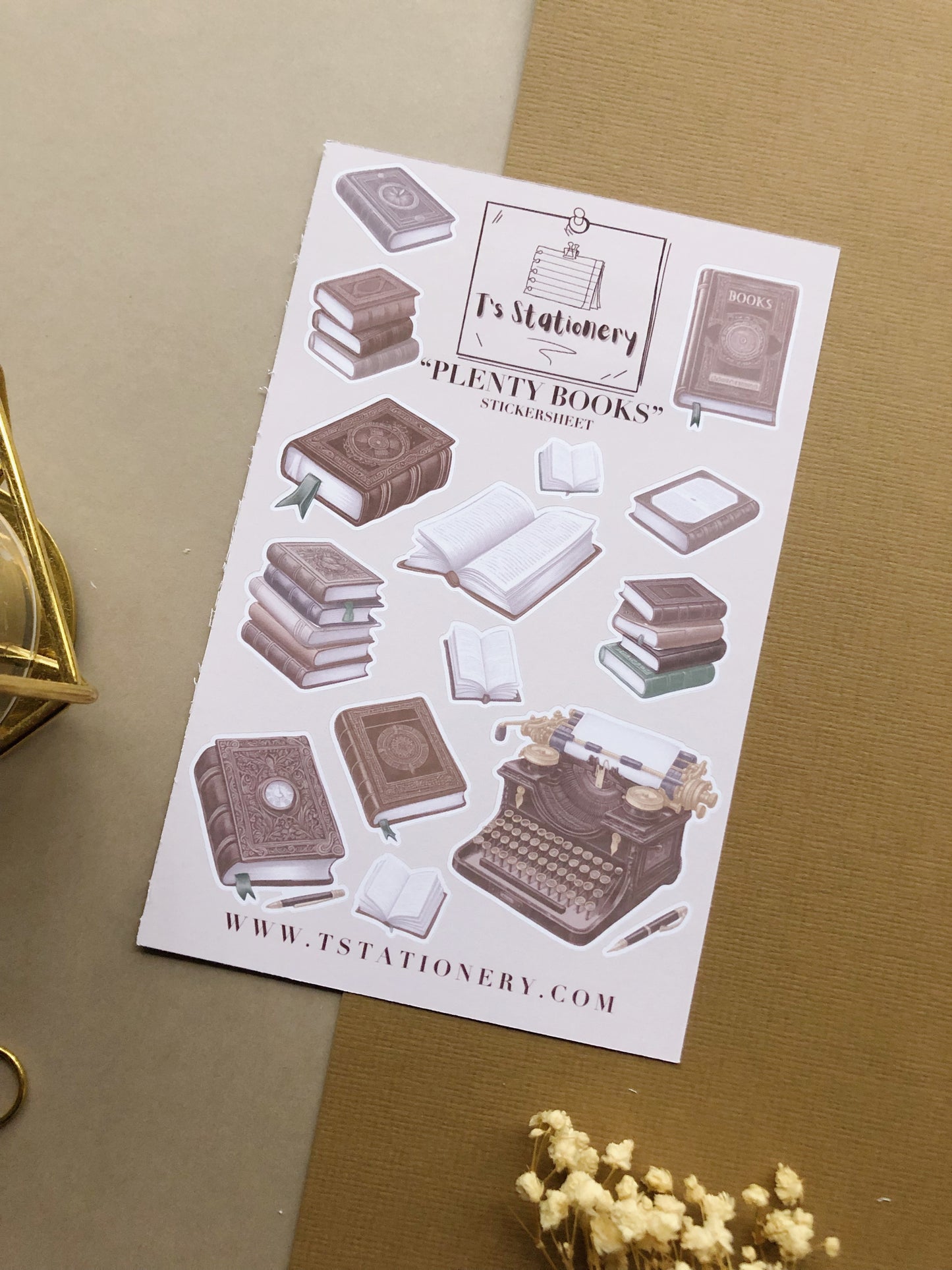 "Book Sticker Set Of 3"