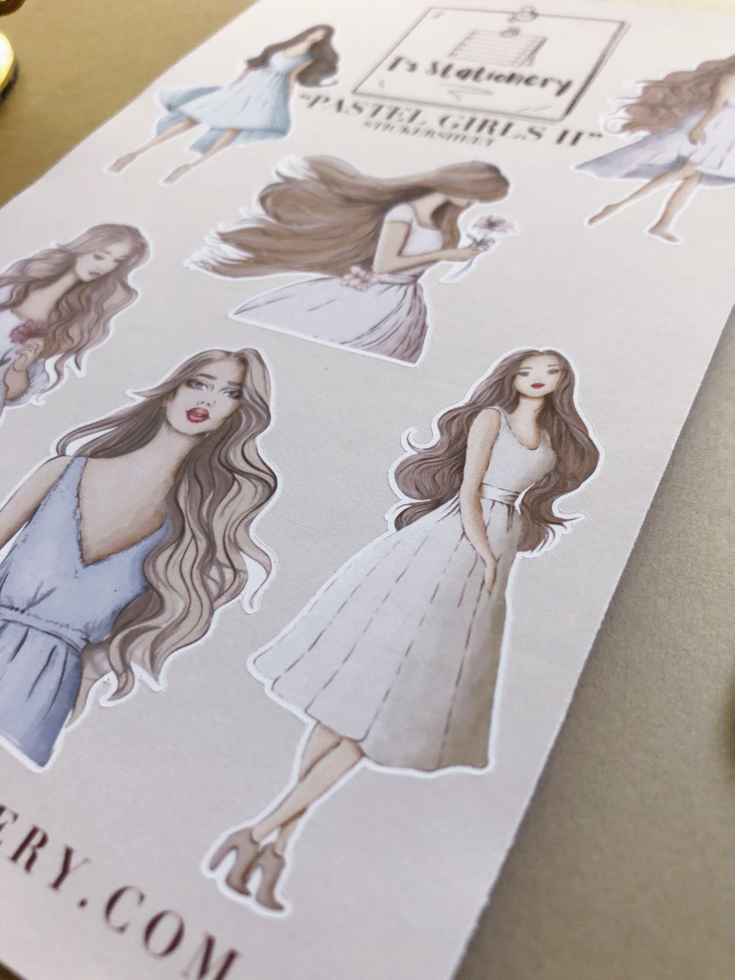 "Pastel Girls 2" Sticker Sheet