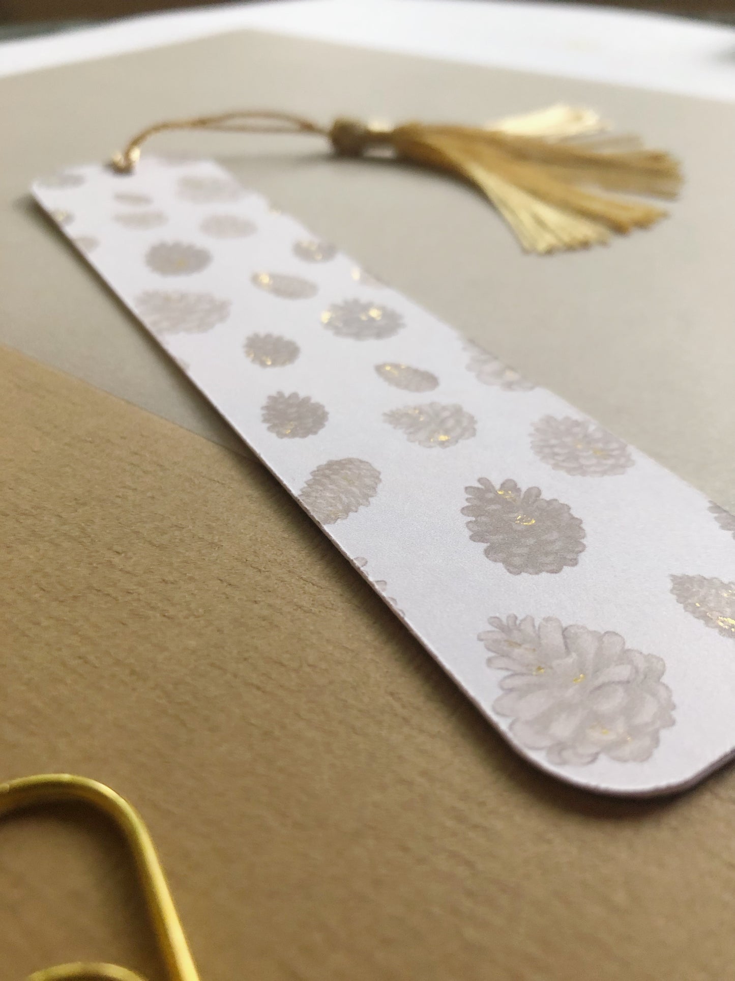 "Pinecones Bookmark"