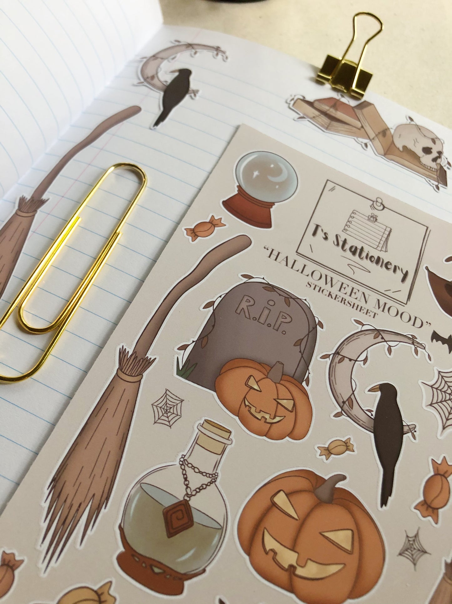 "Halloween Mood"  Sticker Sheet