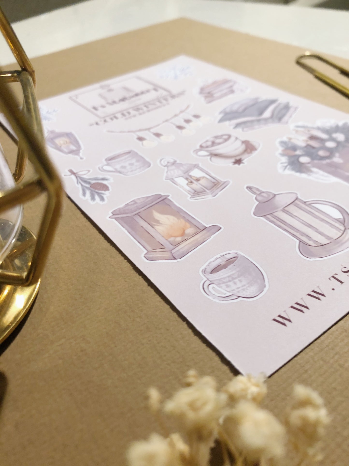 "Cold Winters"  Sticker Sheet