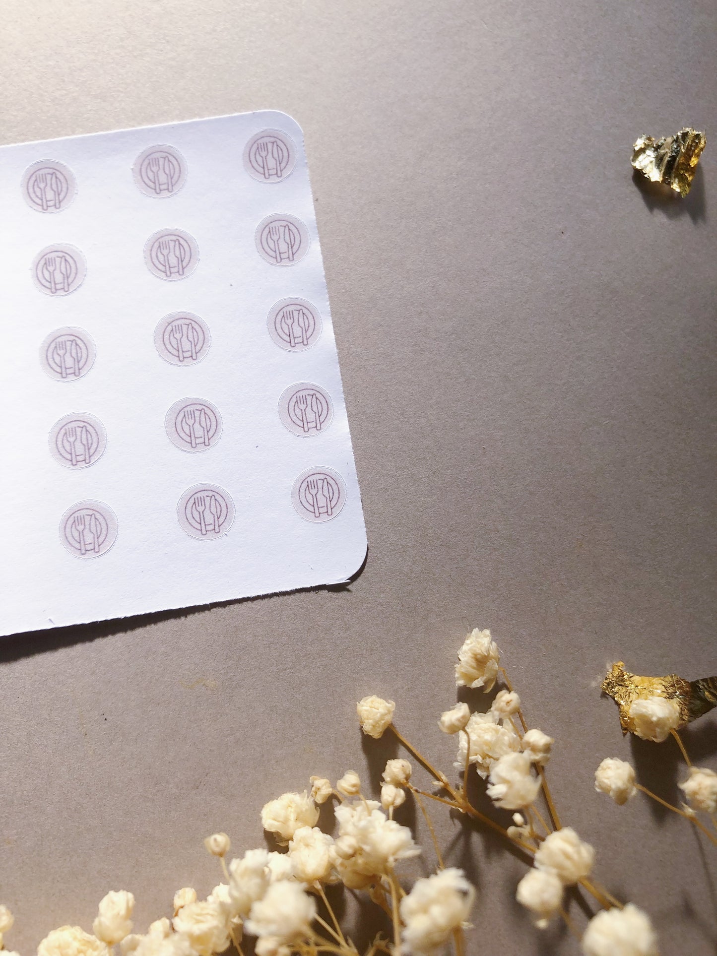Meal Prep Icons Sticker Sheet