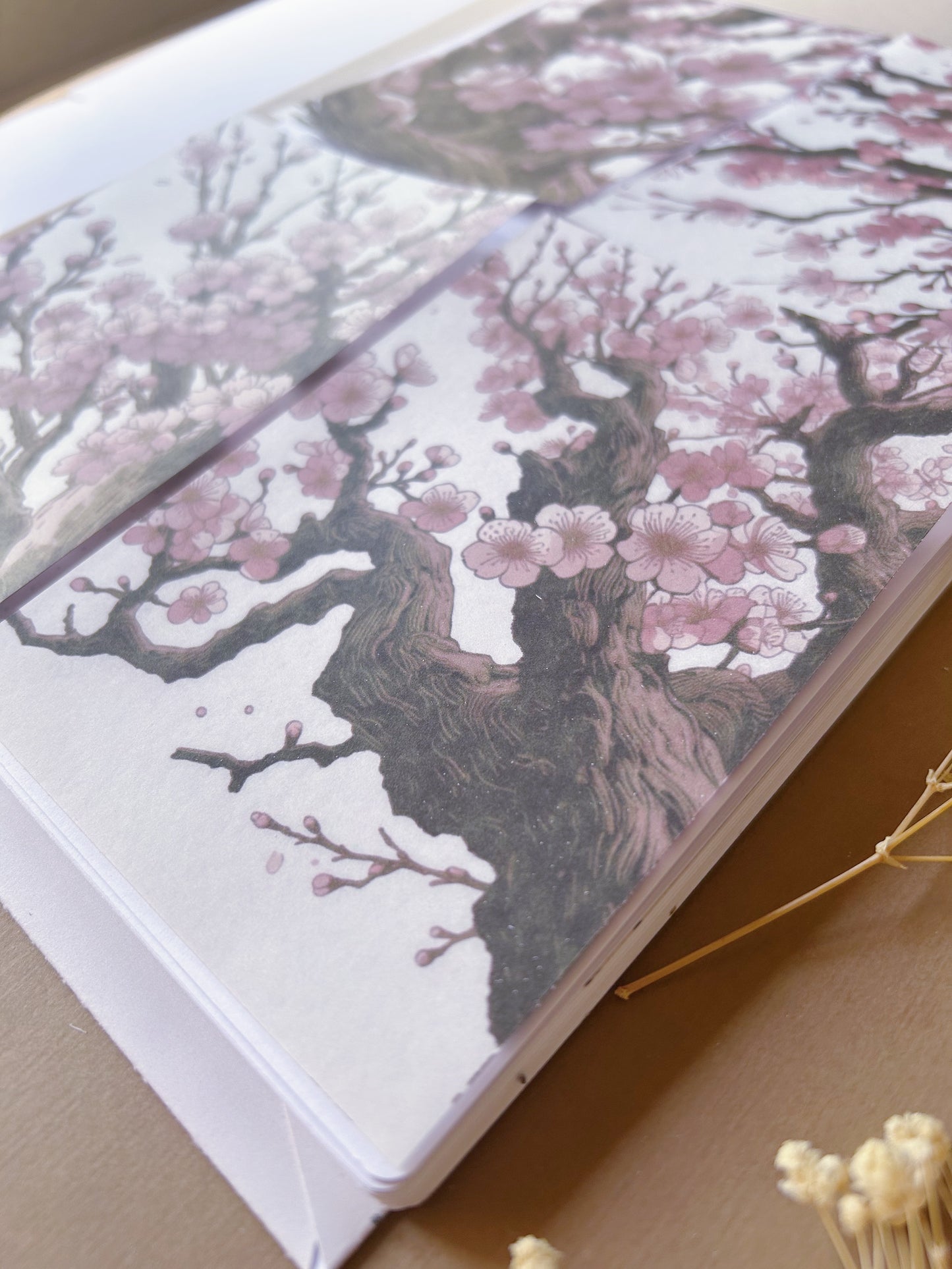 4 Pcs "Sakura Dream"  Washi Background Stickers (A6)