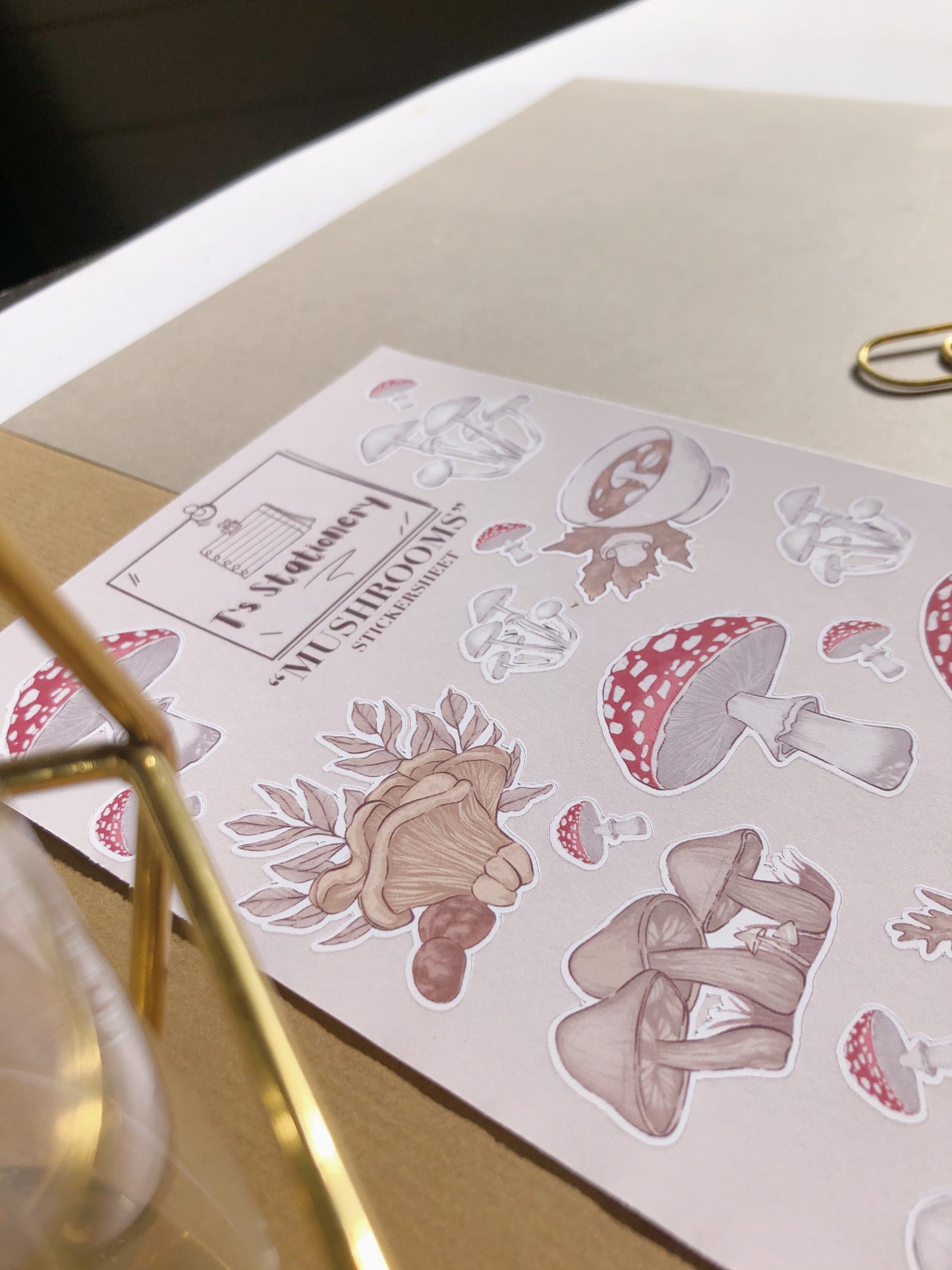 "Mushrooms"  Sticker Sheet