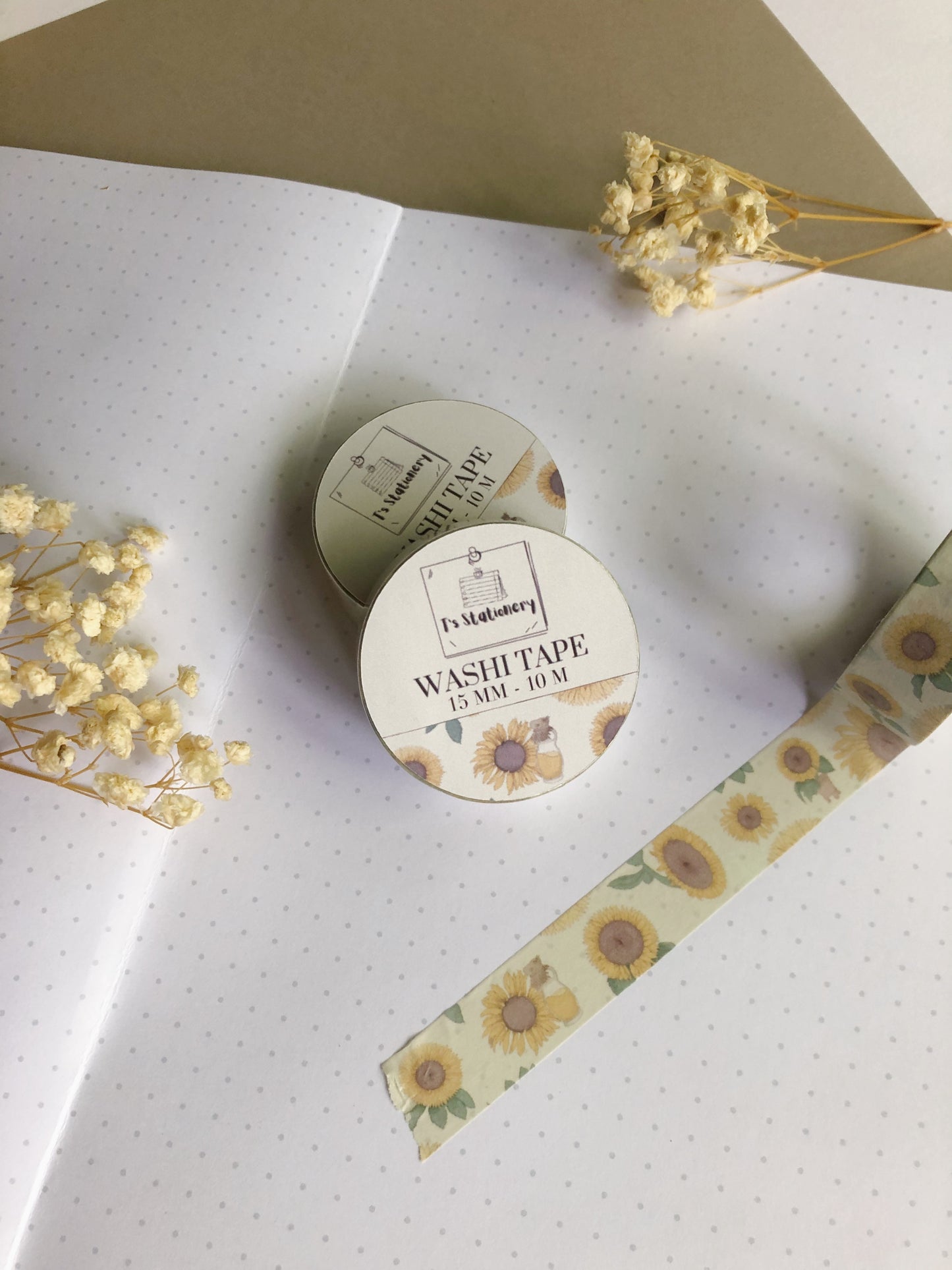 "Sunflowers" Washi Tape