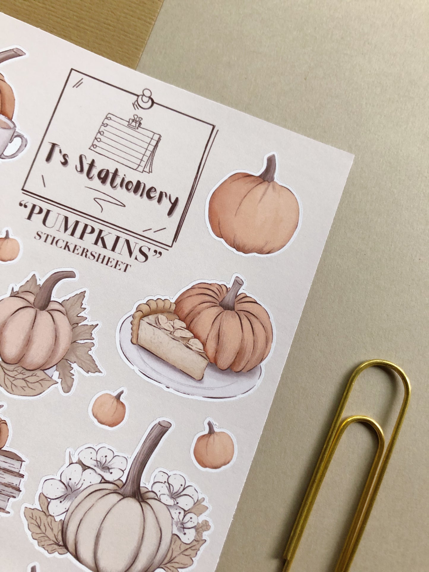 "Pumpkins"  Sticker Sheet