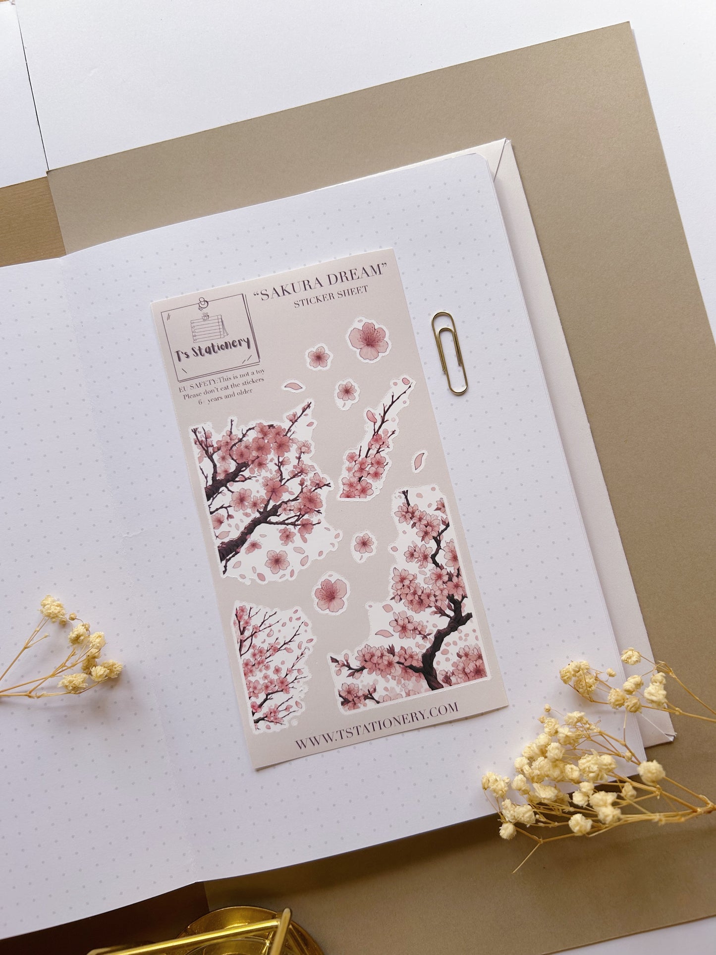 "Sakura Dream"  Sticker Sheet