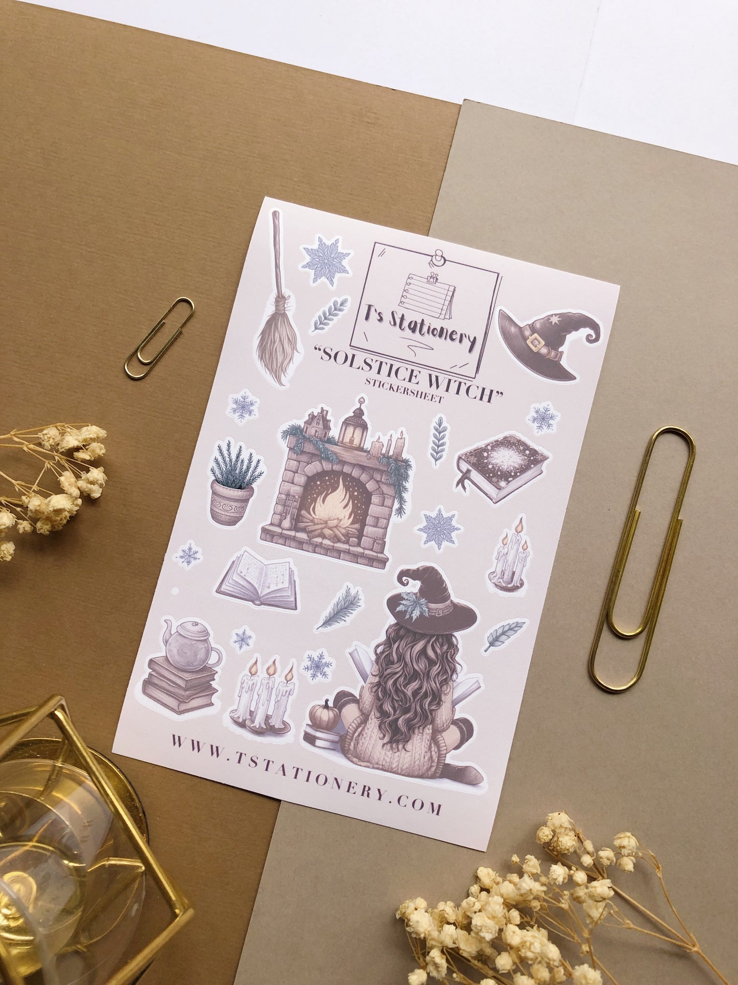 "Solstice Witch" Sticker Sheet