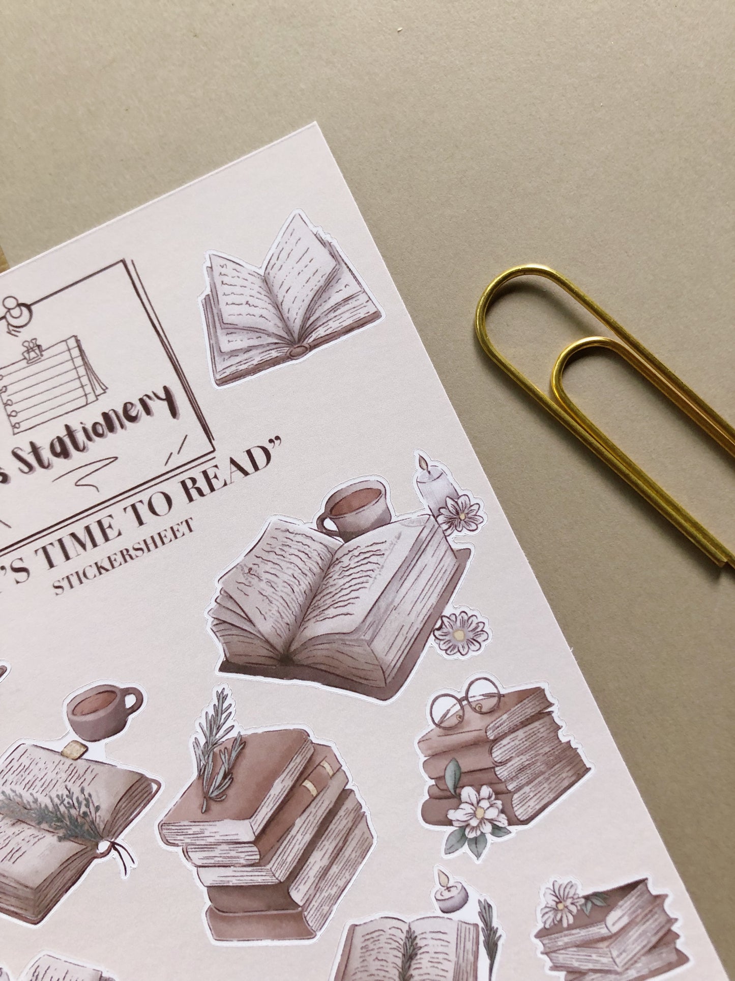 "It's Time To Read"  Sticker Sheet