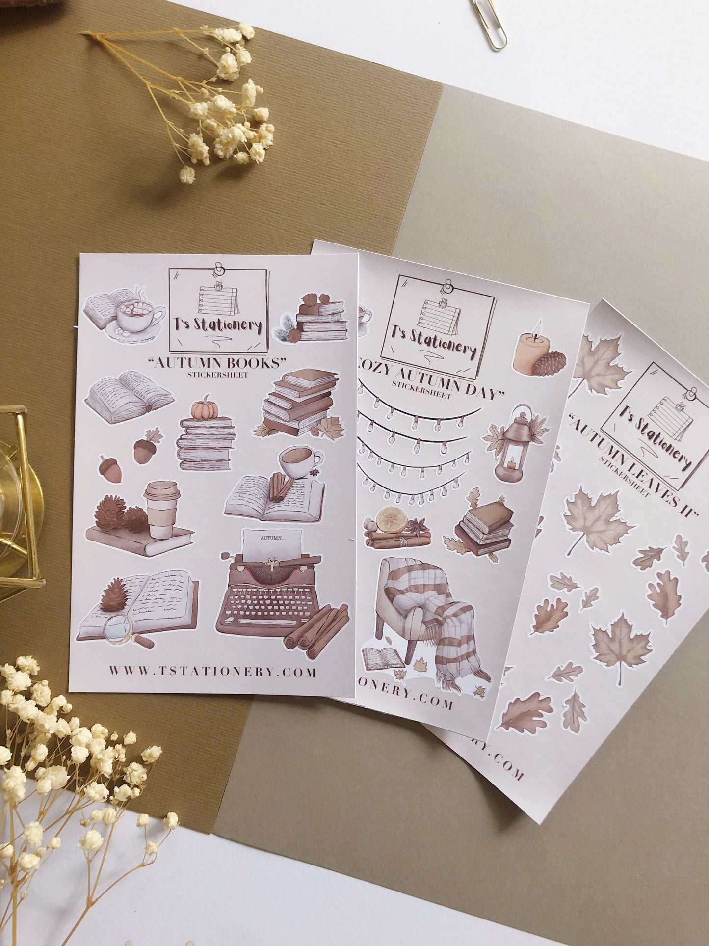 "Fall Sticker Set Of 3"