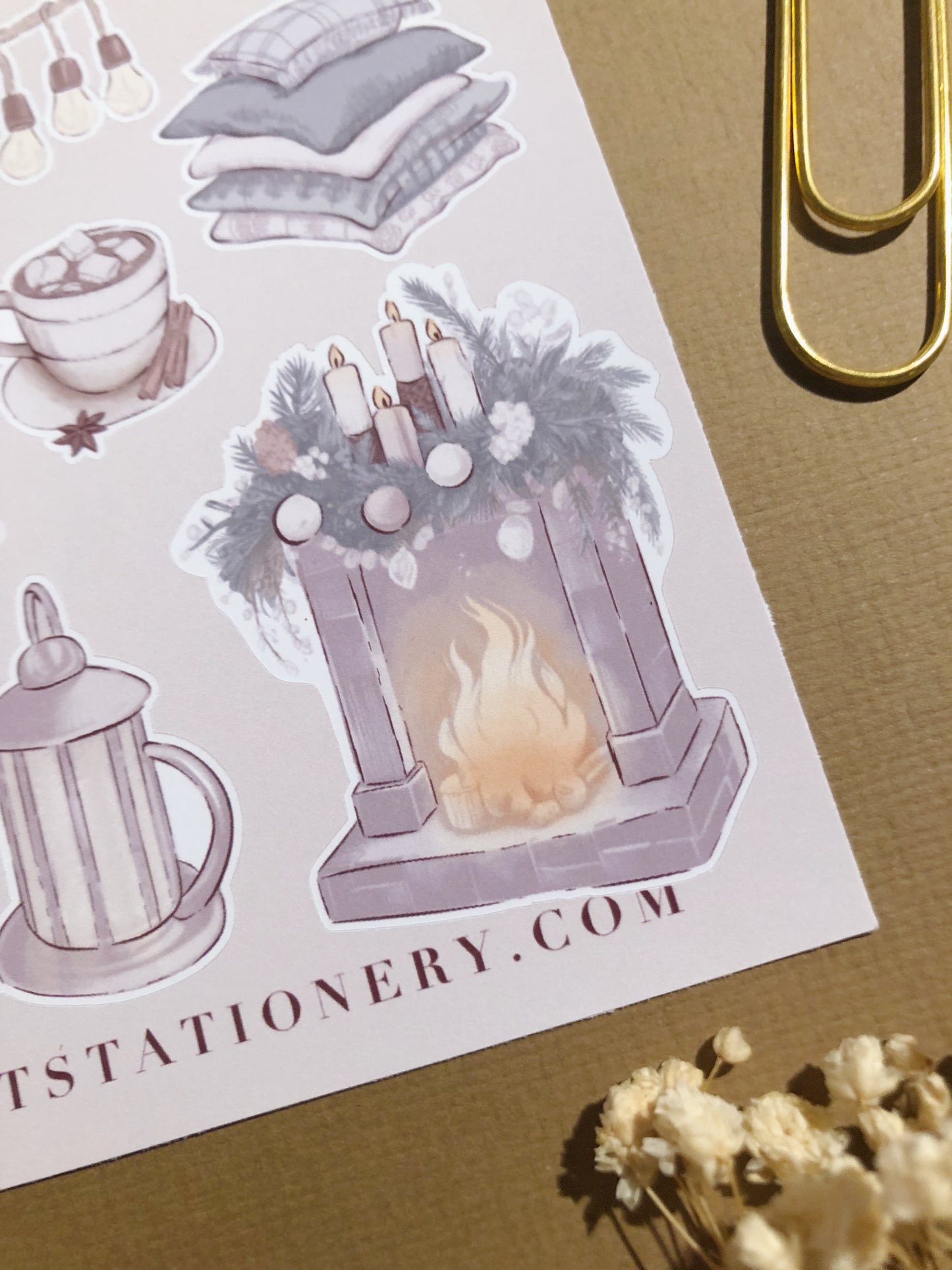 "Cold Winters"  Sticker Sheet