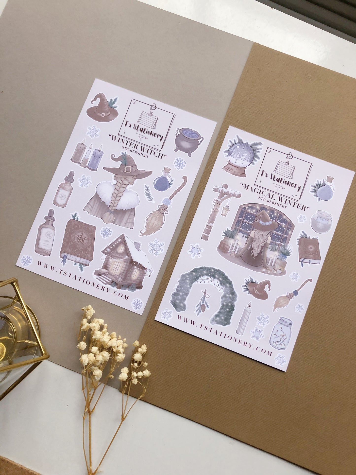 "Winter Forest Sticker Set Of 10"