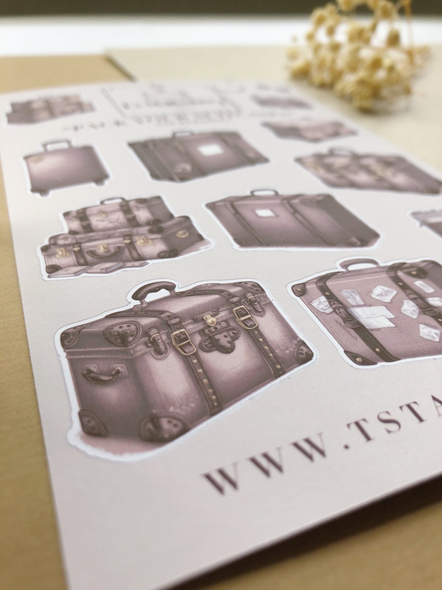 "Pack Your Suitcases" Sticker Sheet