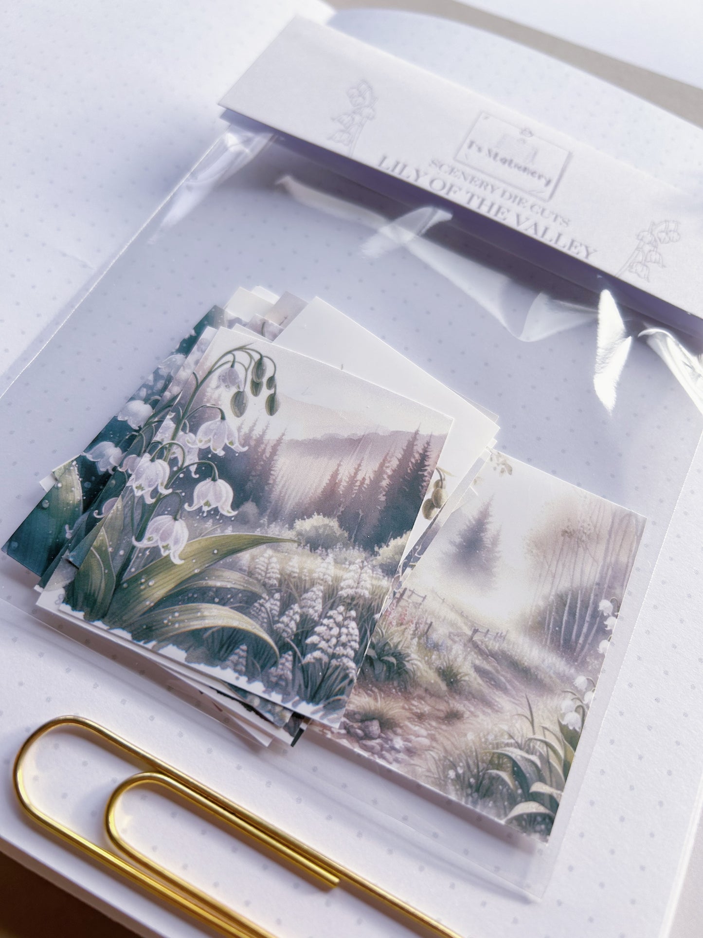 16pcs "Lily Of The Valley" Scenery Sticker Pack