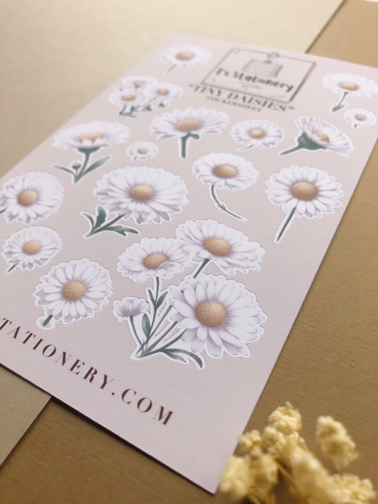 "Tiny Daisies" Sticker Sheet