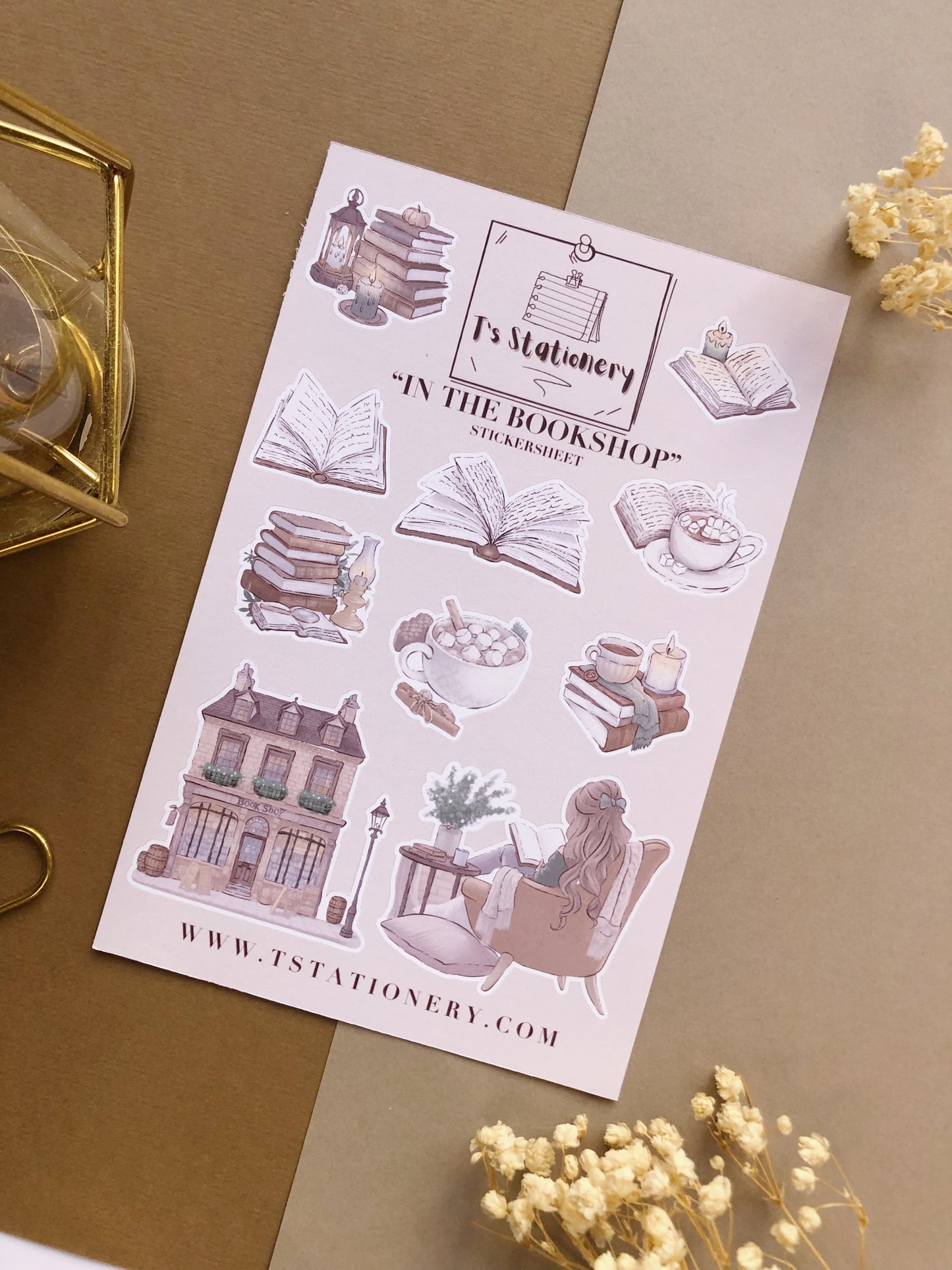 "In The Bookshop" Sticker Sheet