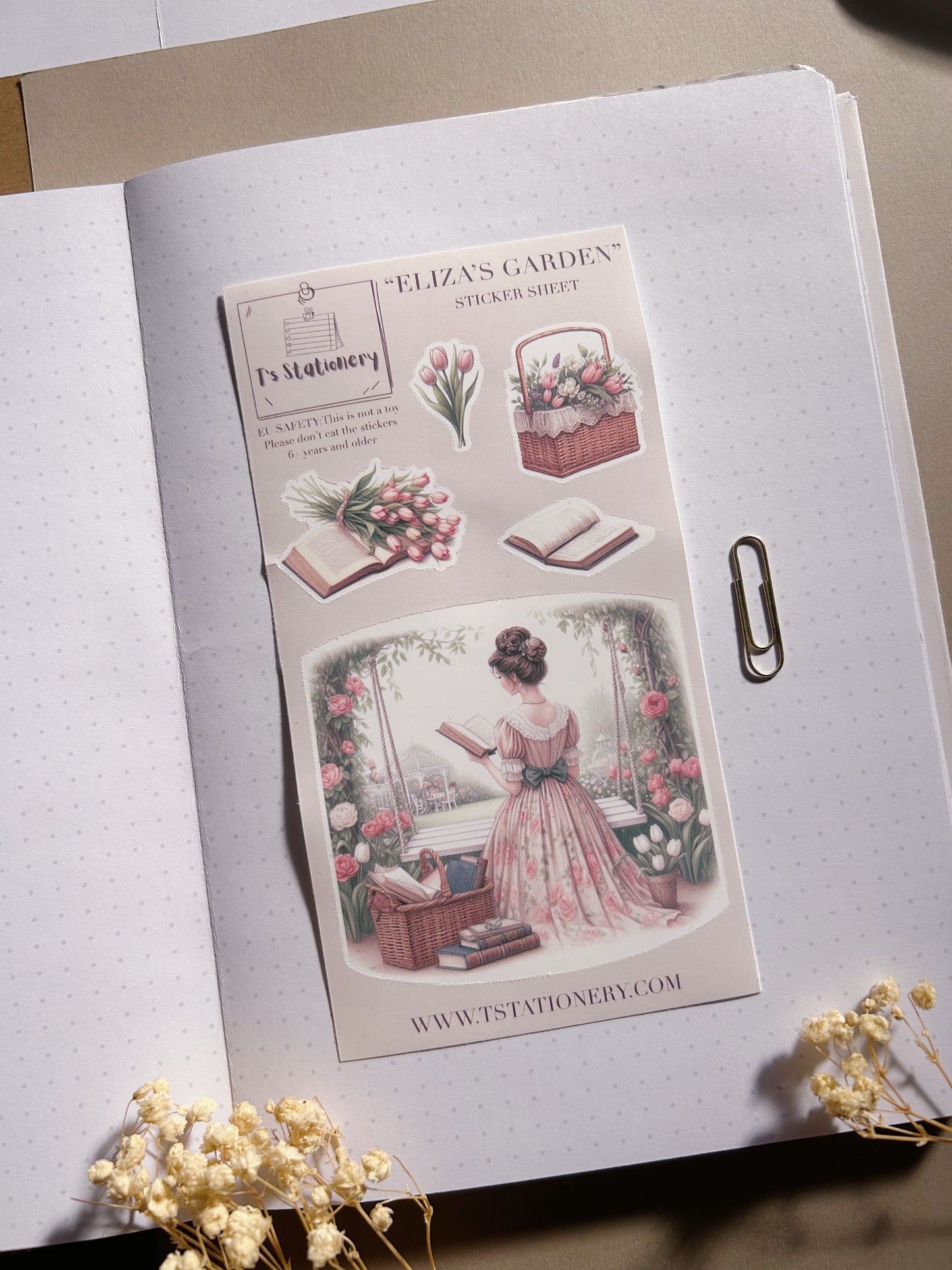 "Eliza's Garden"  Sticker Sheet