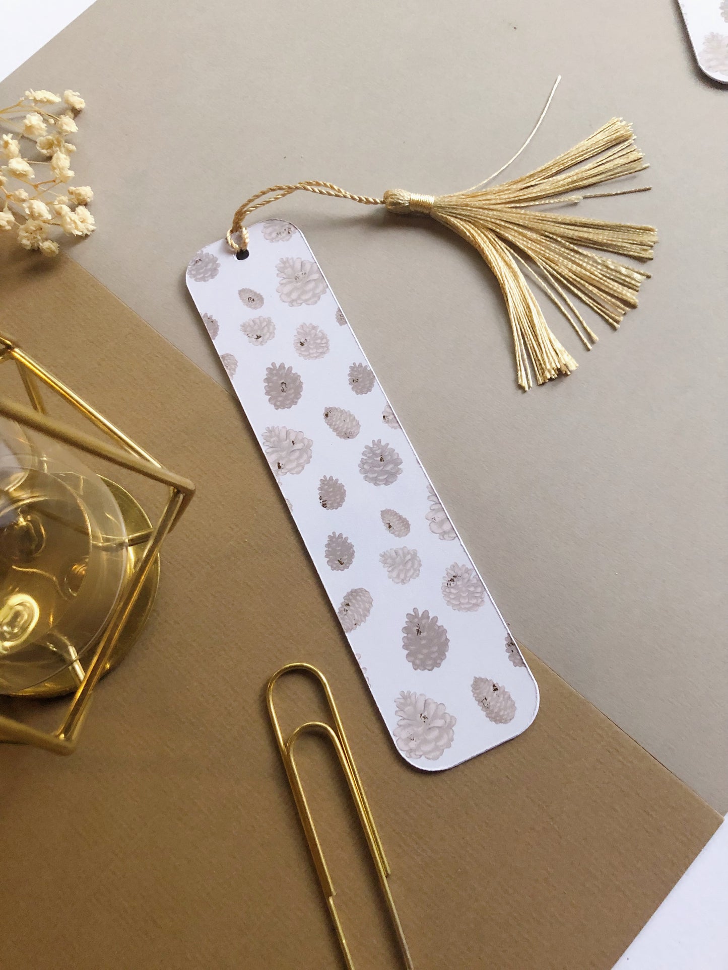 "Pinecones Bookmark"
