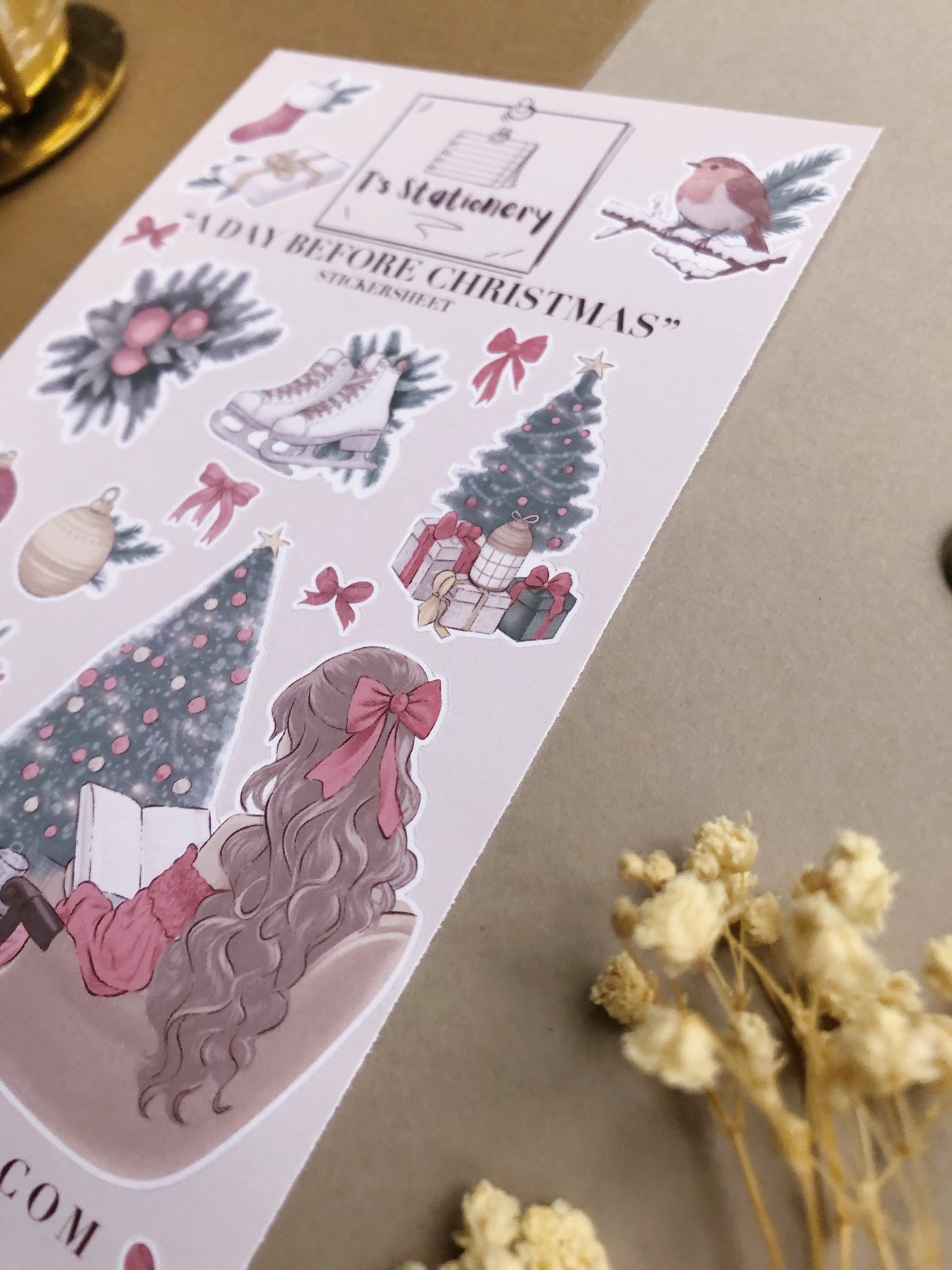 "A Day Before Christmas"  Sticker Sheet