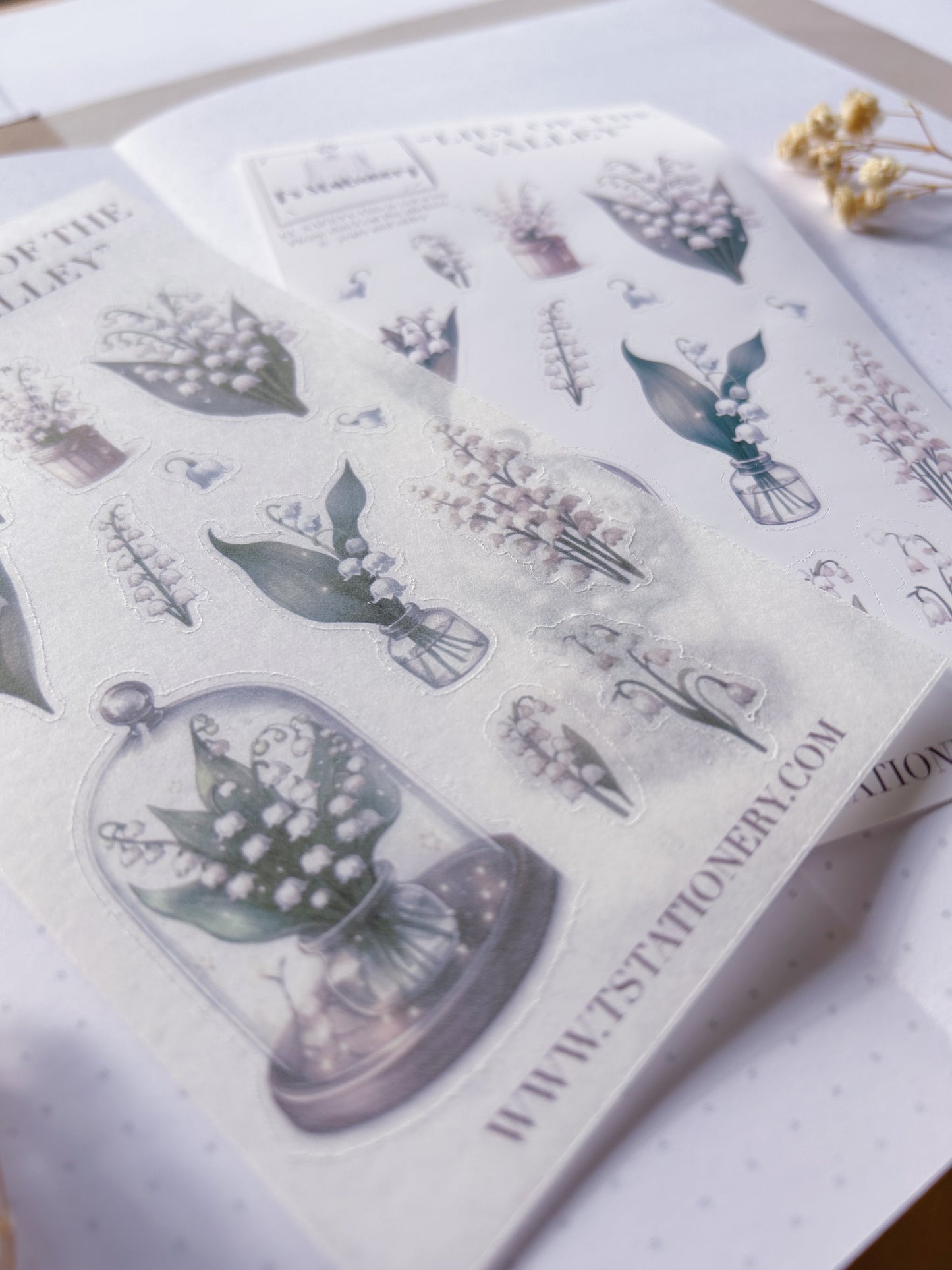 "Lily Of The Valley"  Sticker Sheet