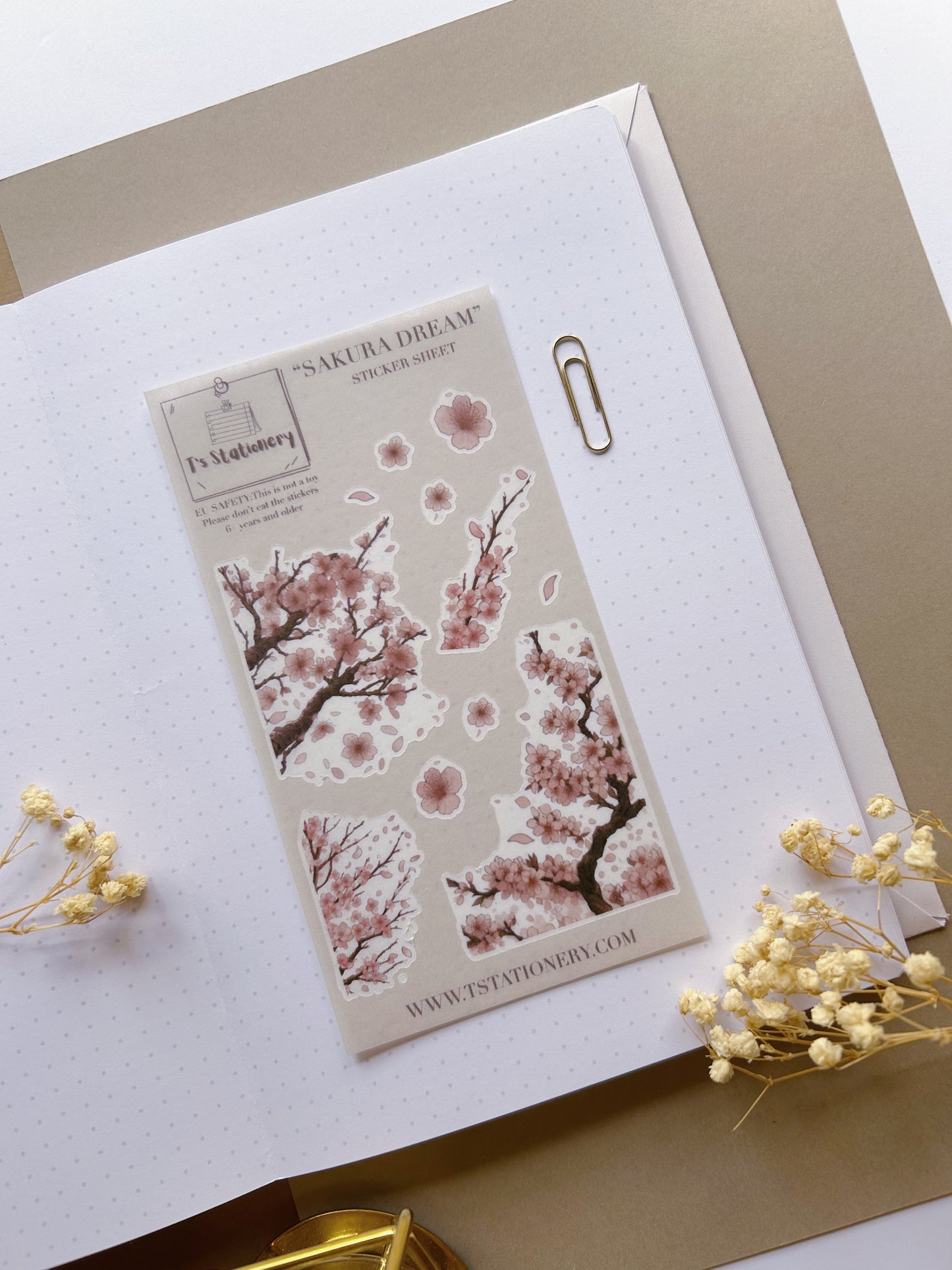 "Sakura Dream"  Sticker Sheet