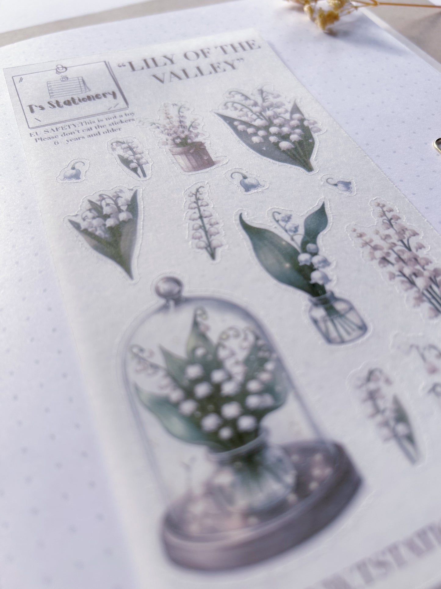 "Lily Of The Valley"  Sticker Sheet