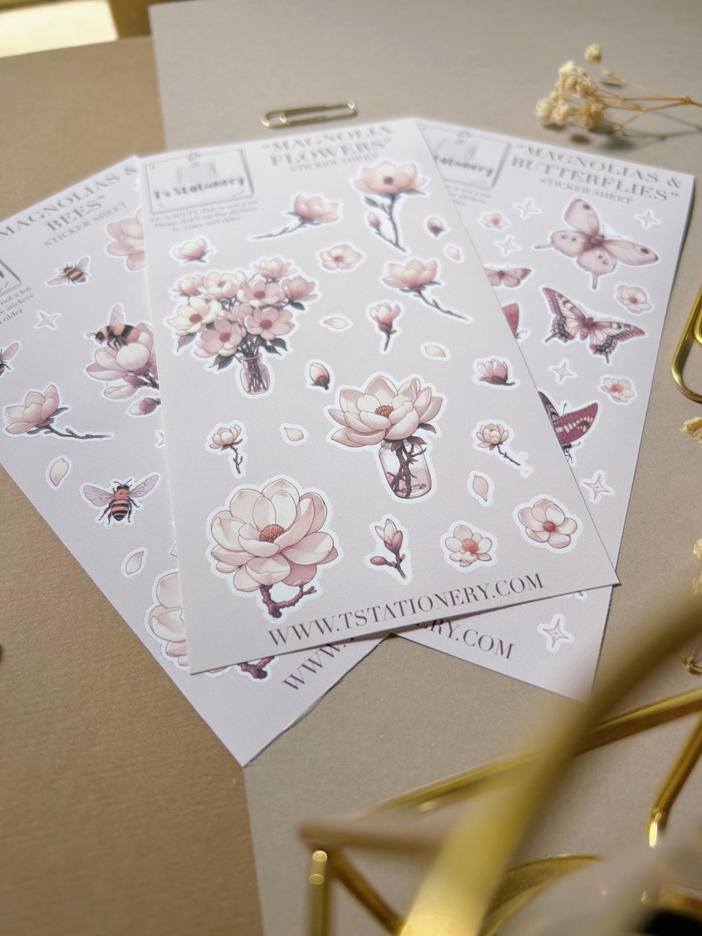 "Spring Sticker Set Of 3"