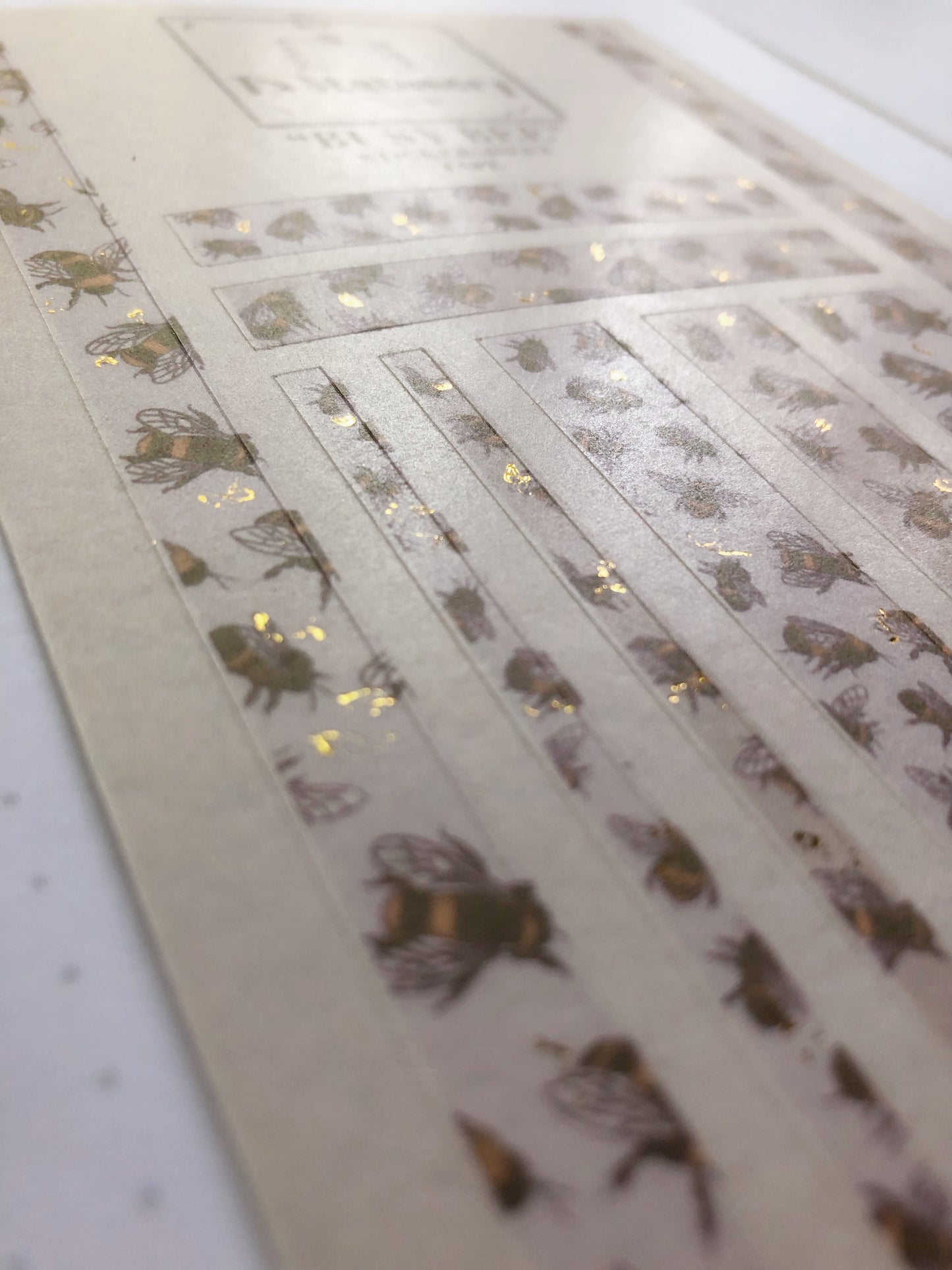 "Busy Bee" Sticker Sheet Tape (WASHI)