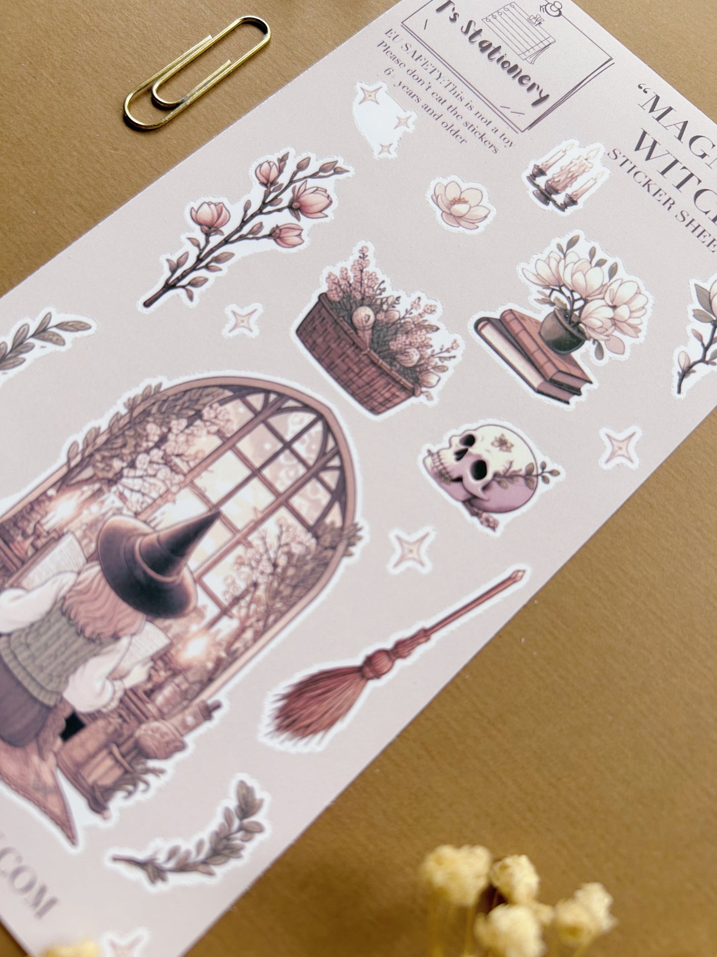 "Magnolia Witch"  Sticker Sheet