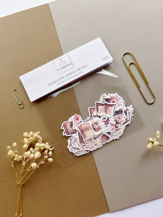 "65Pcs XL Romantic Books" Sticker Pack