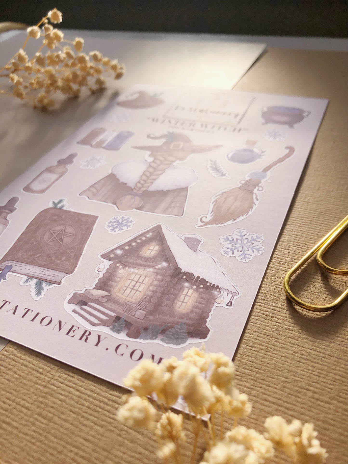 "Winter Witch" Sticker Sheet