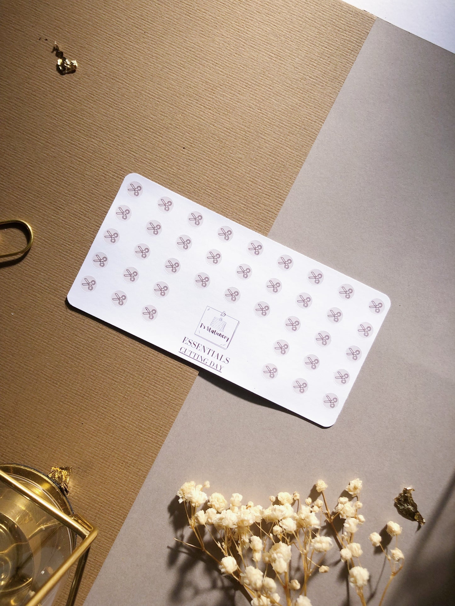 Scissors Icons Sticker Sheet