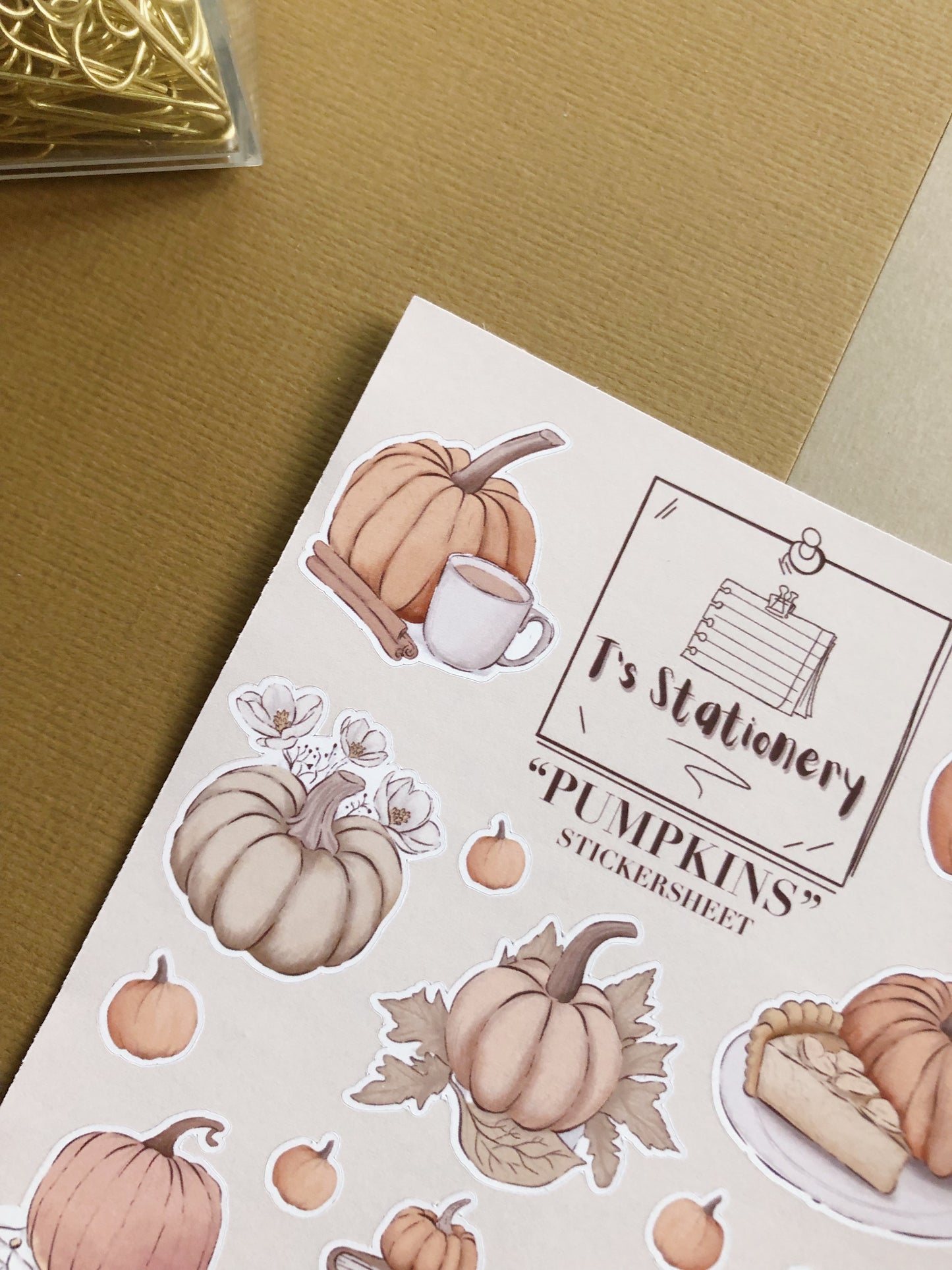 "Pumpkins"  Sticker Sheet